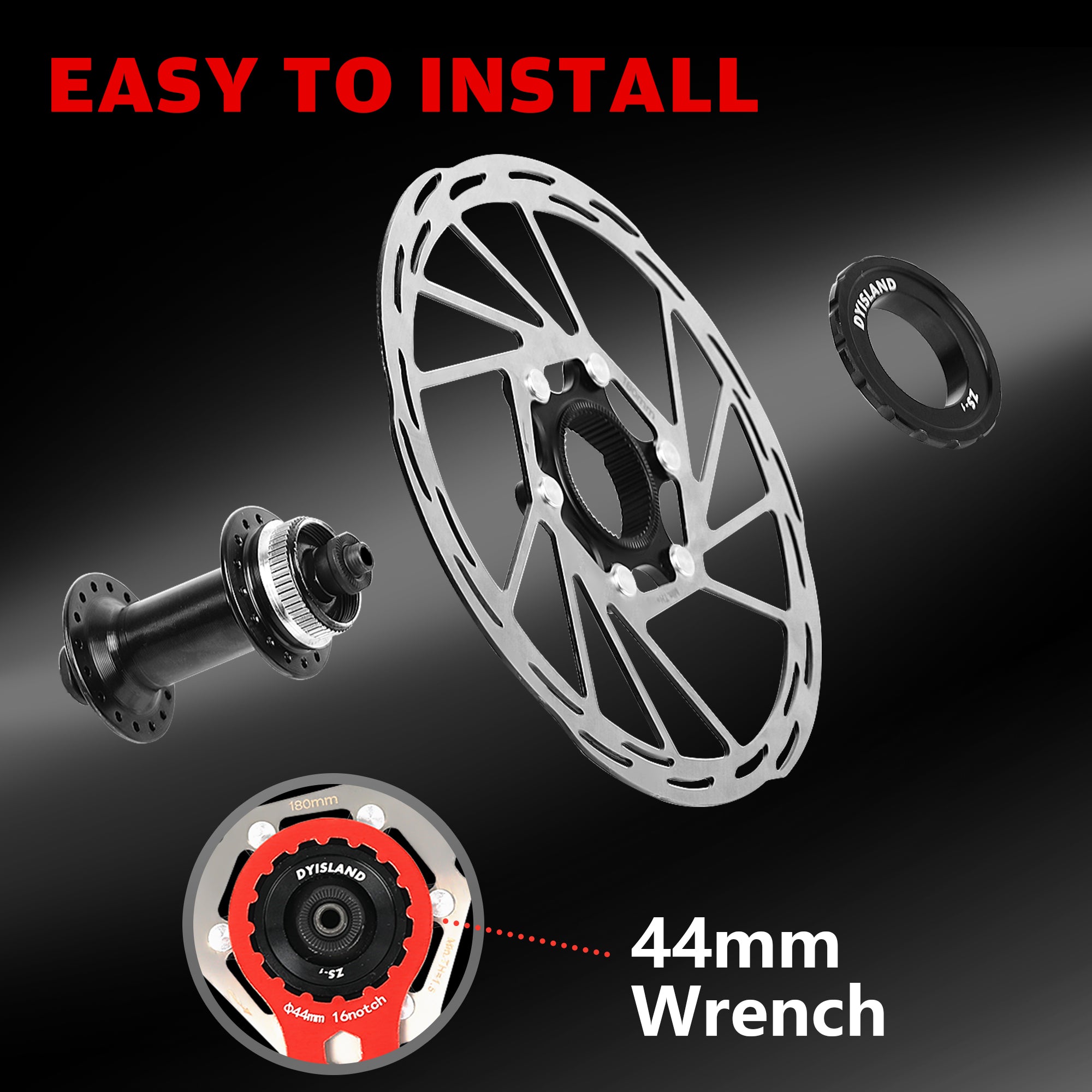 DYISLAND Bicycle Brake Rotor CenterLock Disc Brake Rotor