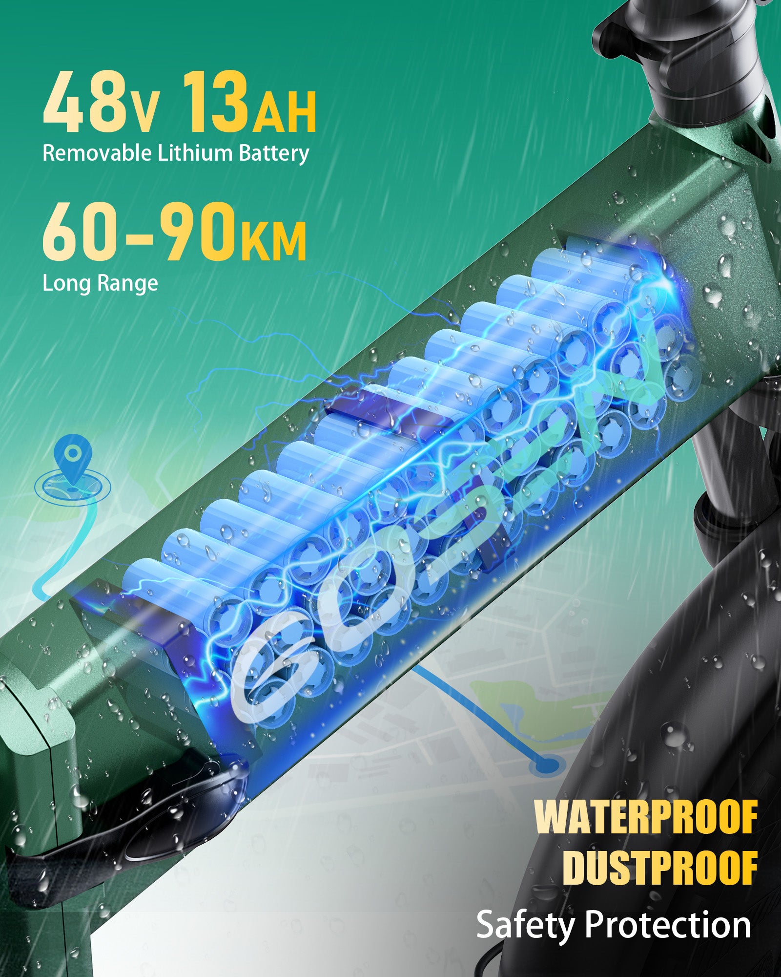 GOSEN Q3 Folding Electric Bike to CA