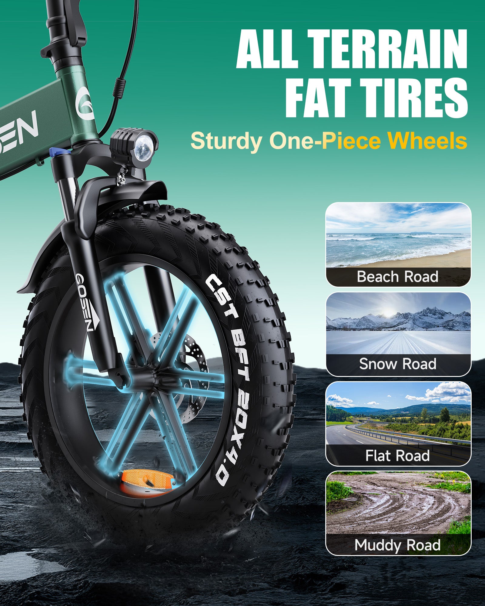GOSEN Q3 Folding Electric Bike to CA