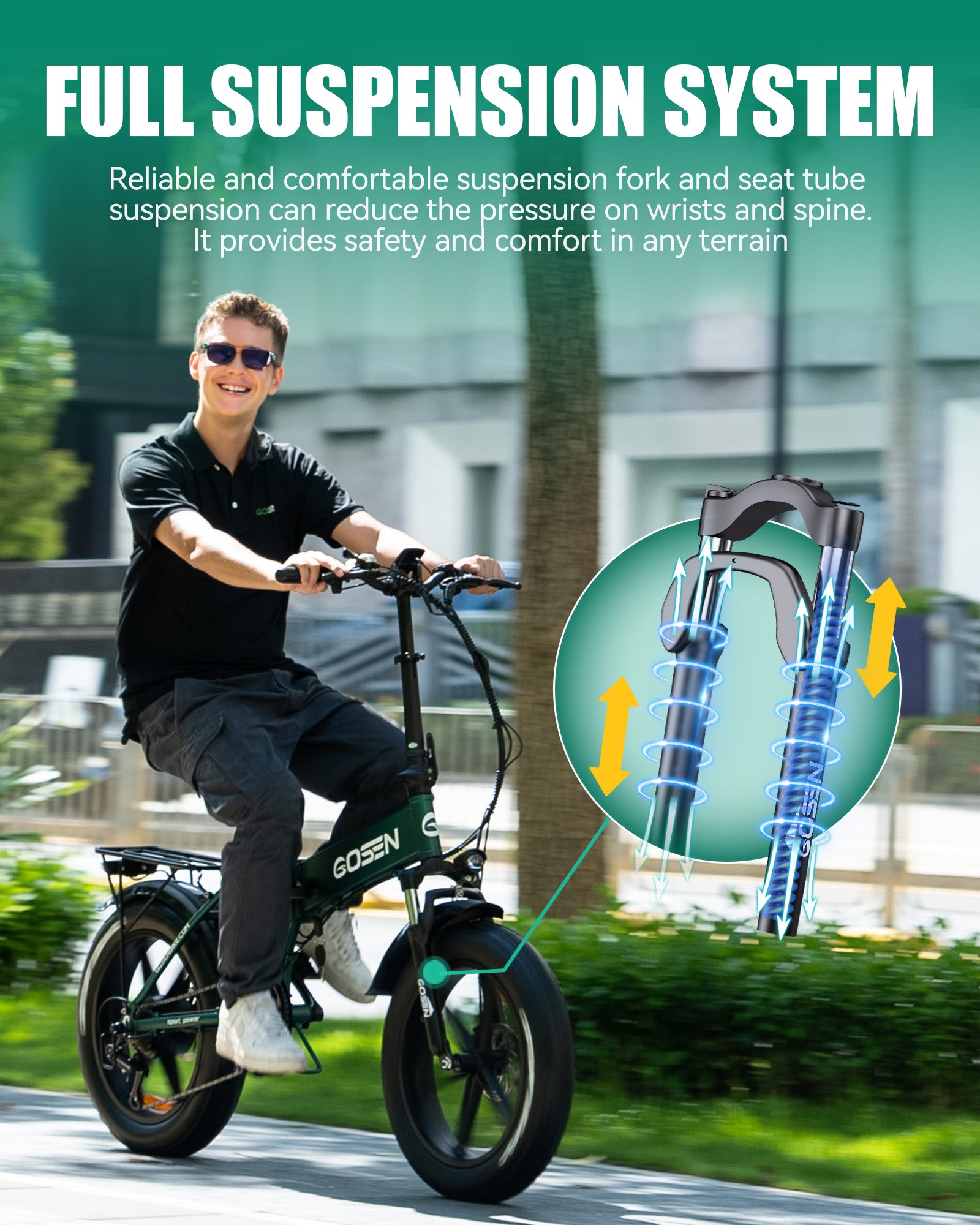 GOSEN Q3 Folding Electric Bike to CA