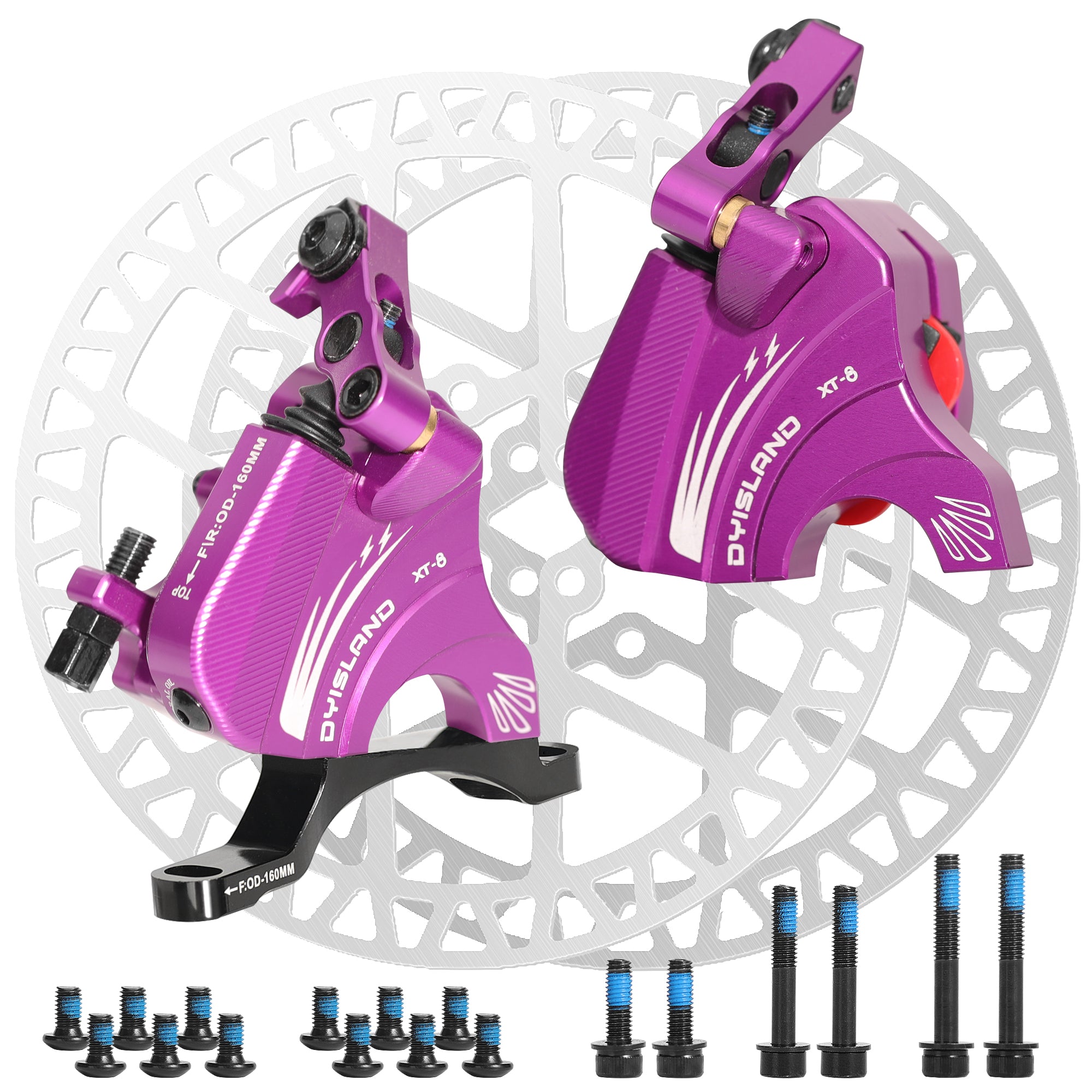 DYISLAND XT-8 Cable Actuated Road Bicycle Hydraulic Disc Brakes kit