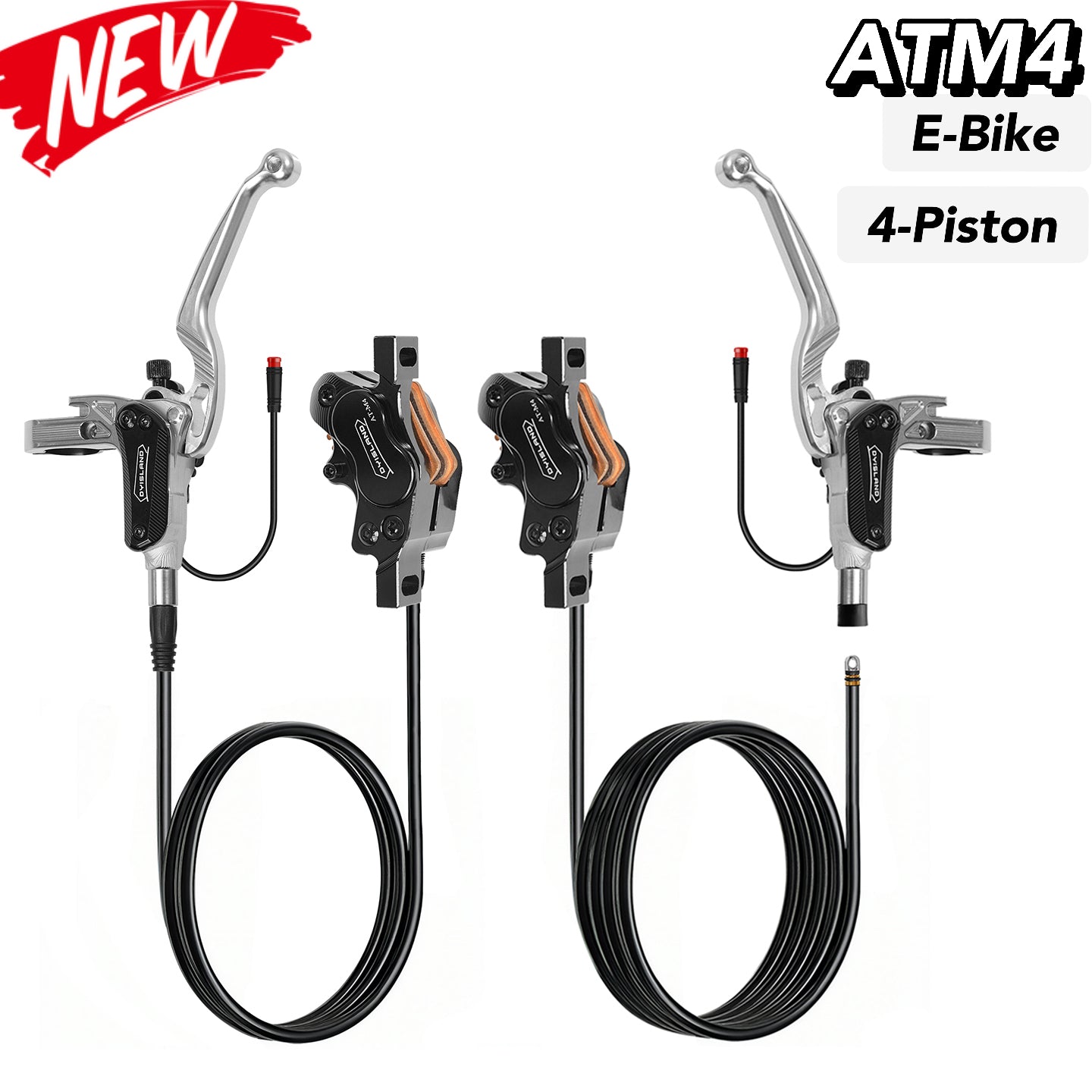 DYISLAND ATM4-E Four-Piston Electric Bicycle Brake Kit - 【 2026