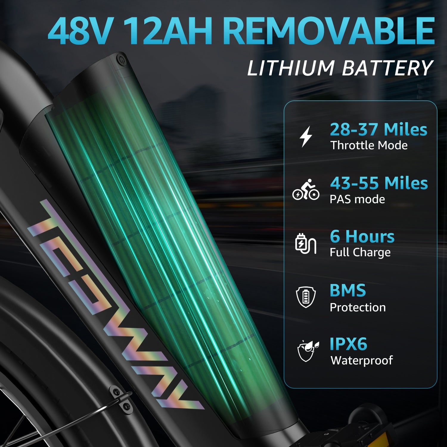 TESWAY WALKER Electric Bike to CA