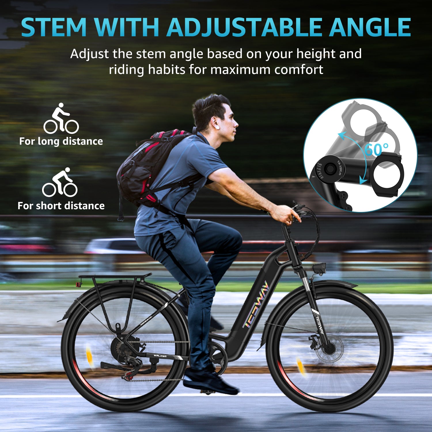 TESWAY WALKER Electric Bike to CA