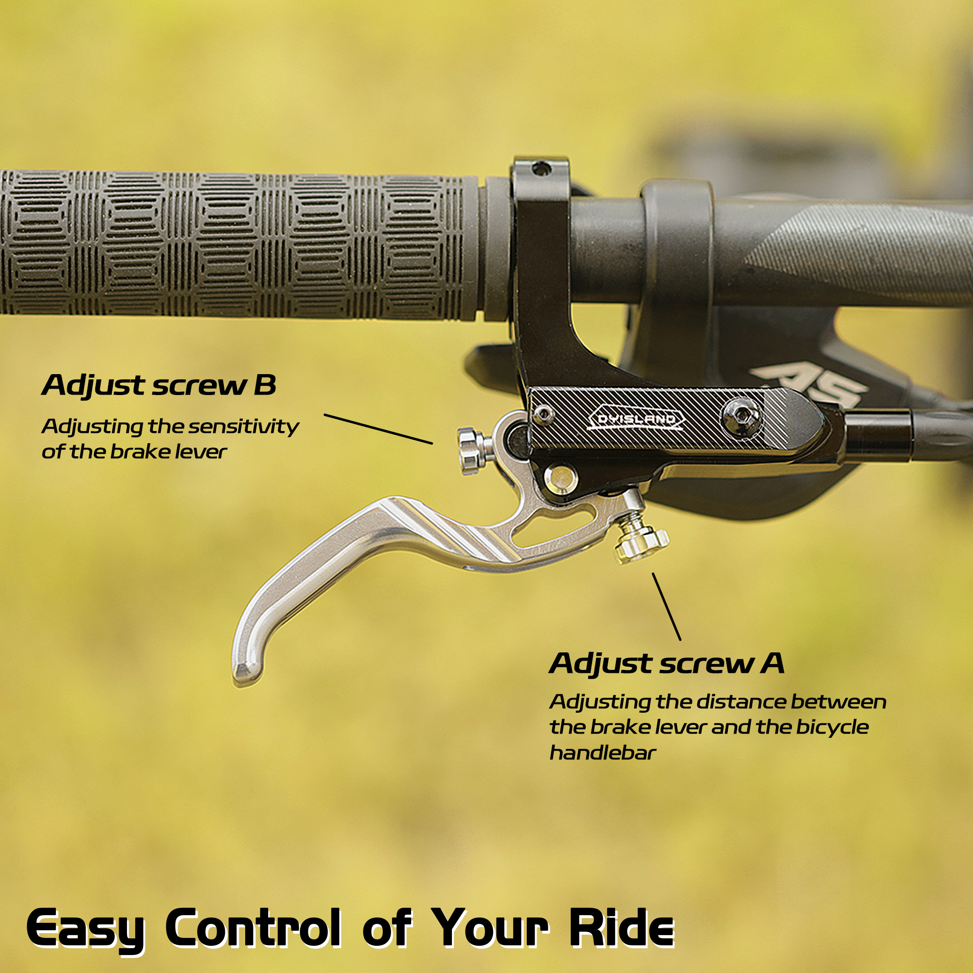 DYISLAND SD-230 4-Piston MTB Hydraulic Disc Brake Set