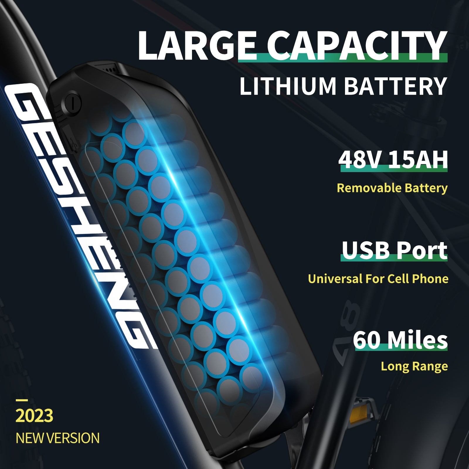 GESHENG A8 Plus Electric Bike to CA