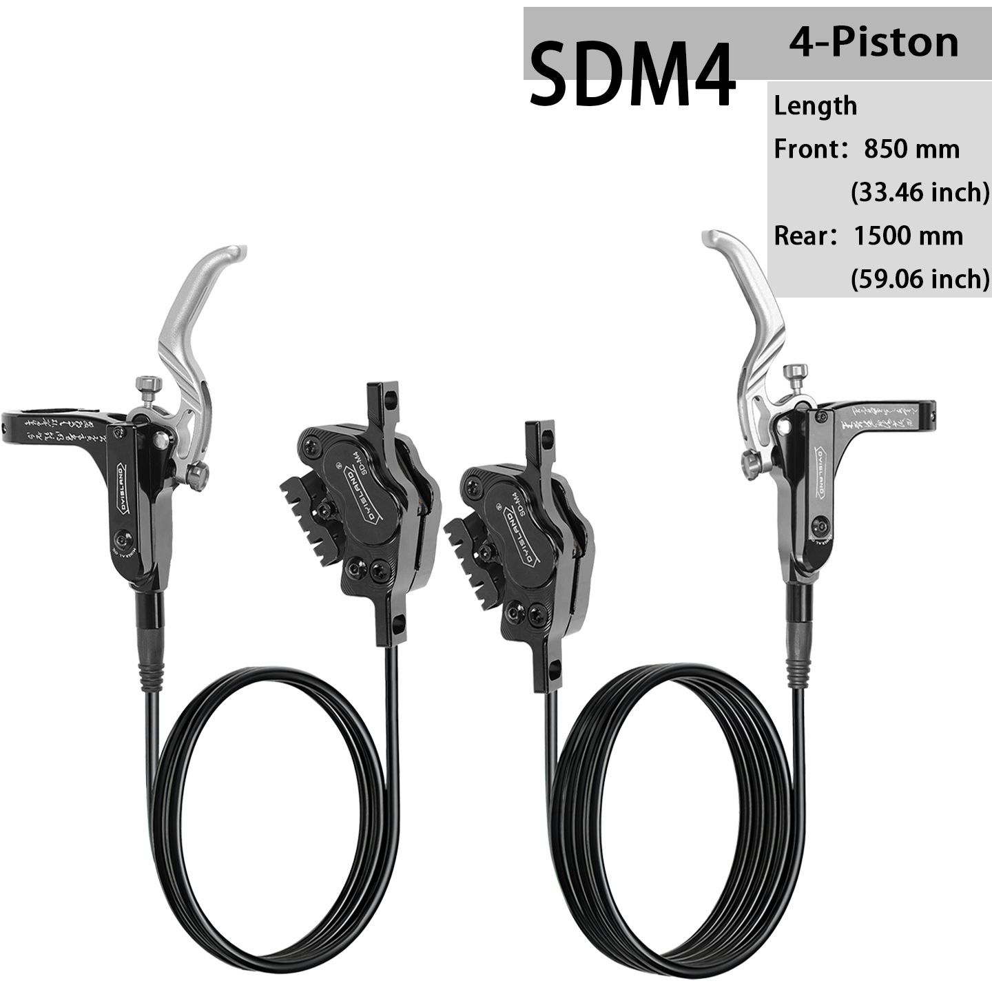 プレイディア DYISLAND XT-7 Hydraulic Disc Brakes Calipers,Line Pulling/Cable