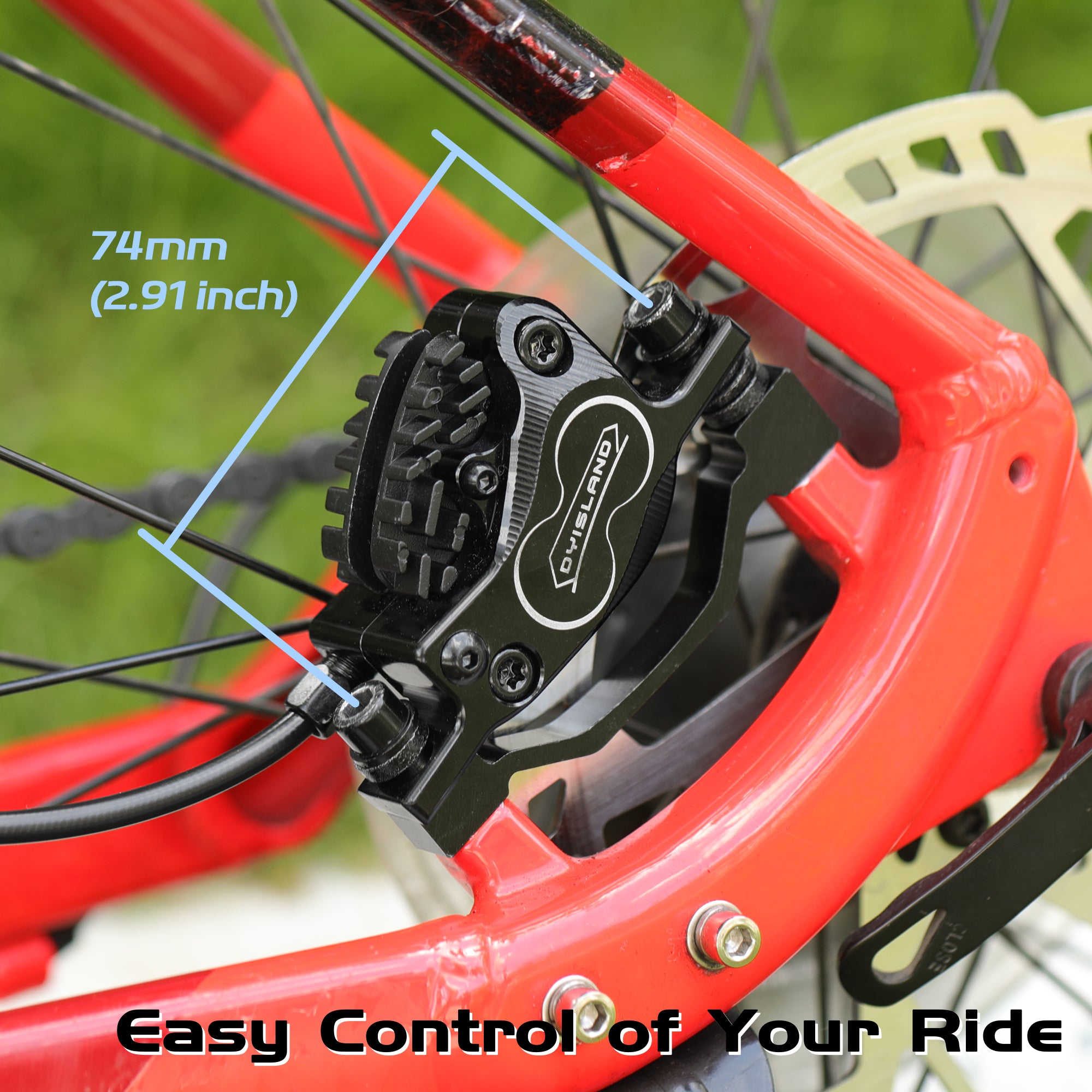 DYISLAND SD-230 4-Piston MTB Hydraulic Disc Brake Set