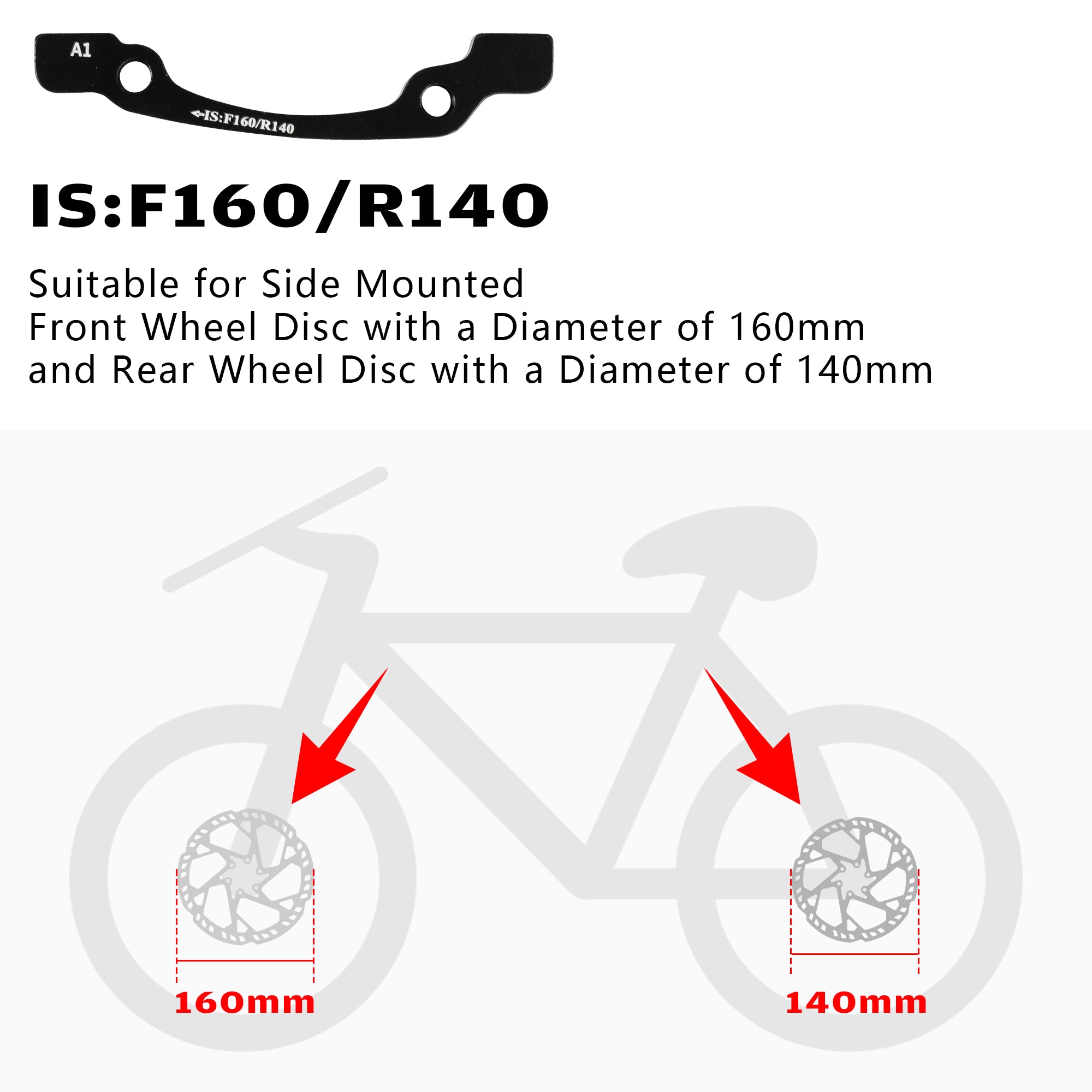 DYISLAND 74mm Standard Brake Bracket