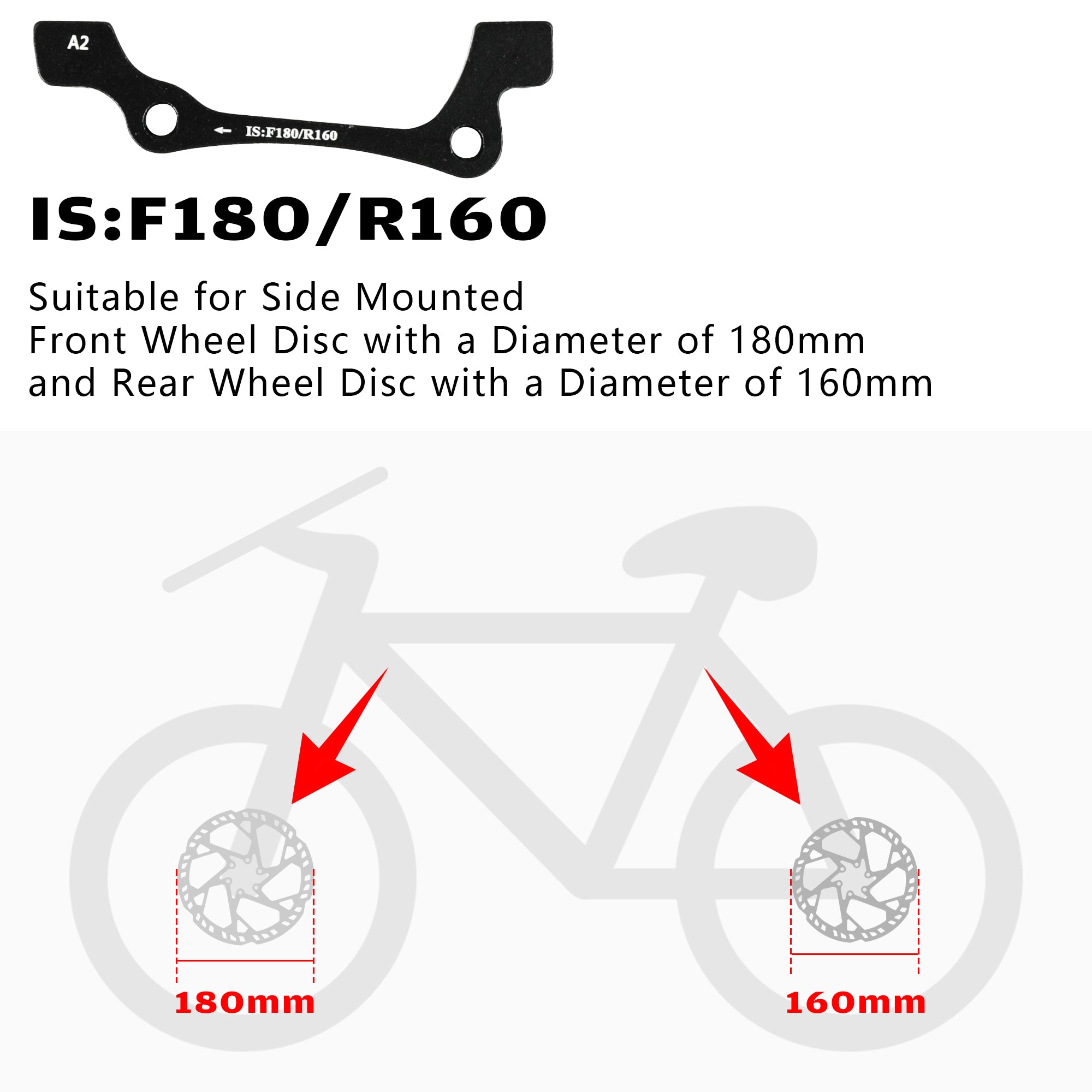 DYISLAND 74mm Standard Brake Bracket