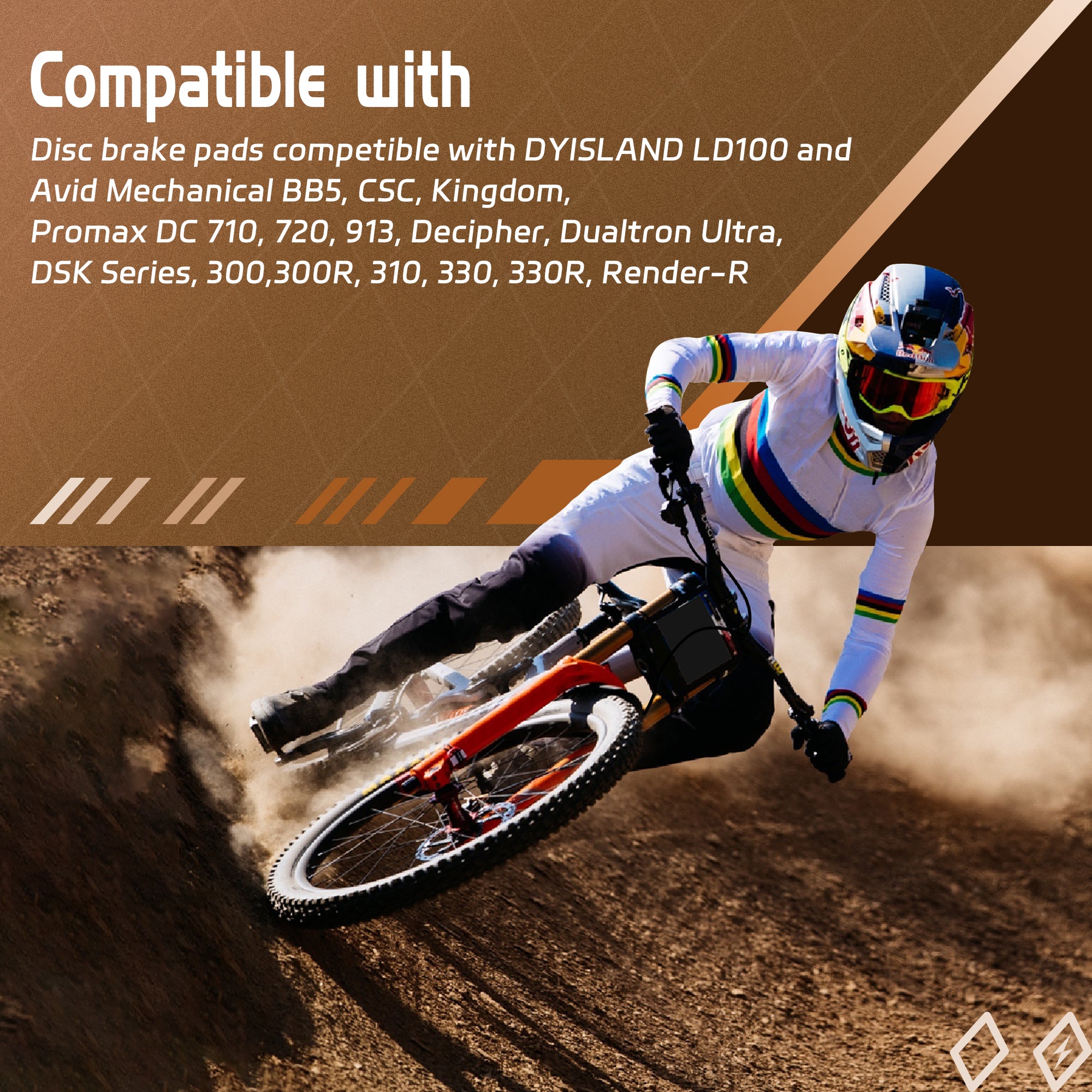 DYISLAND MT1S Bike Brake Pads