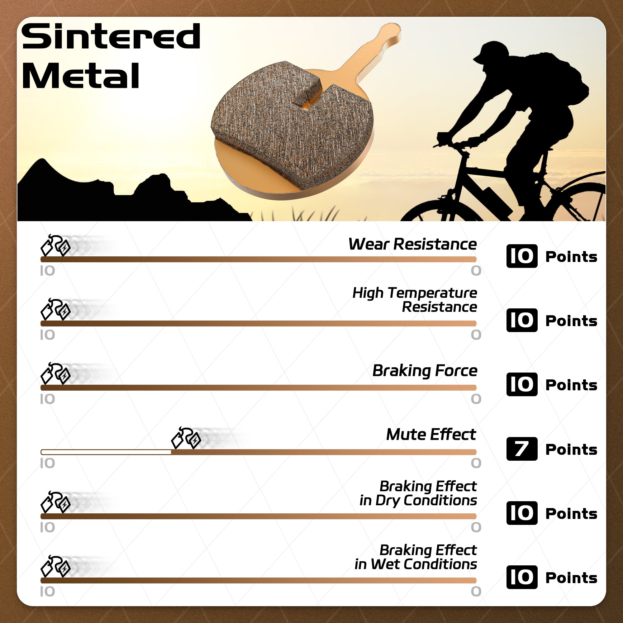 DYISLAND MT1S Bike Brake Pads