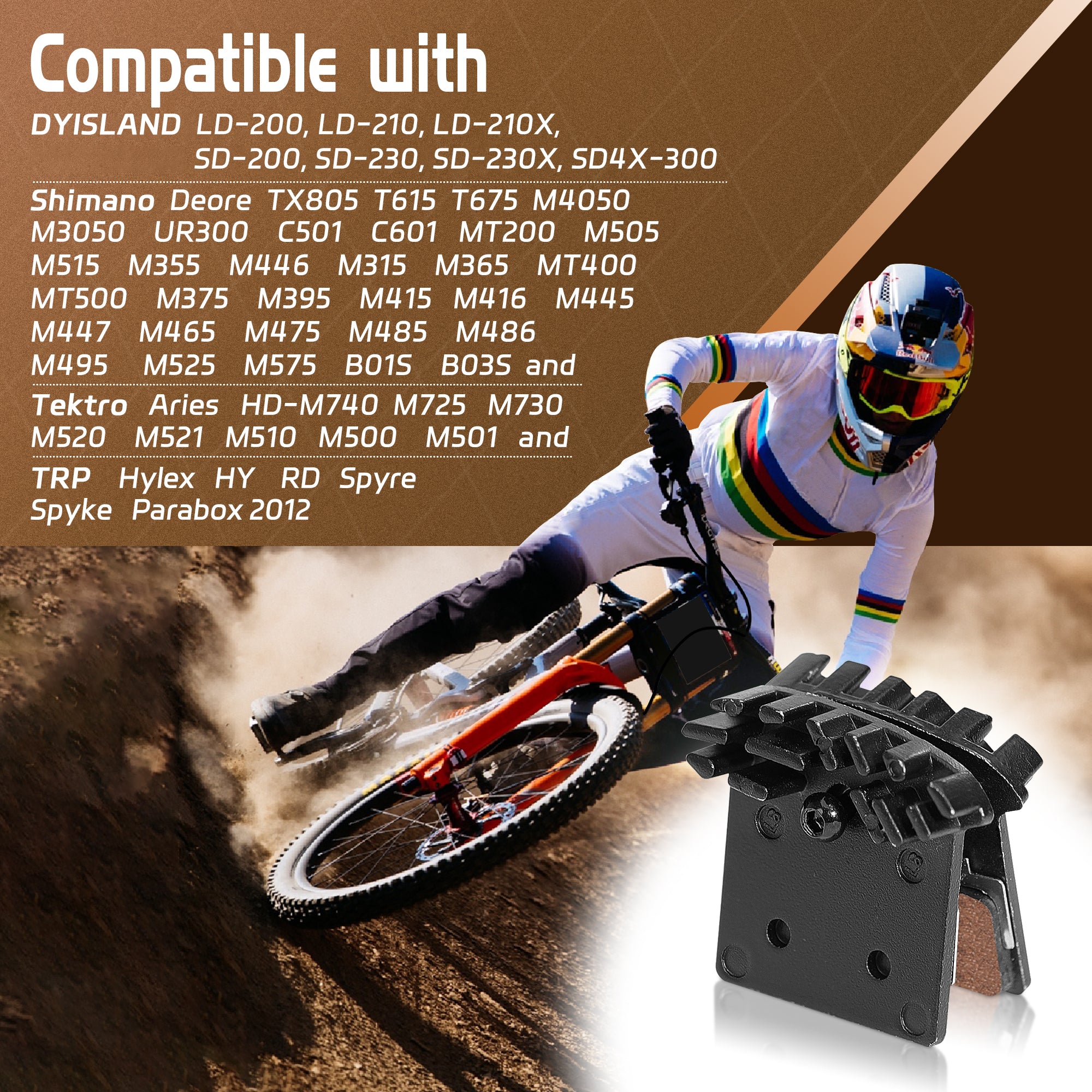 DYISLAND MT3S  Cooling Brake Pads