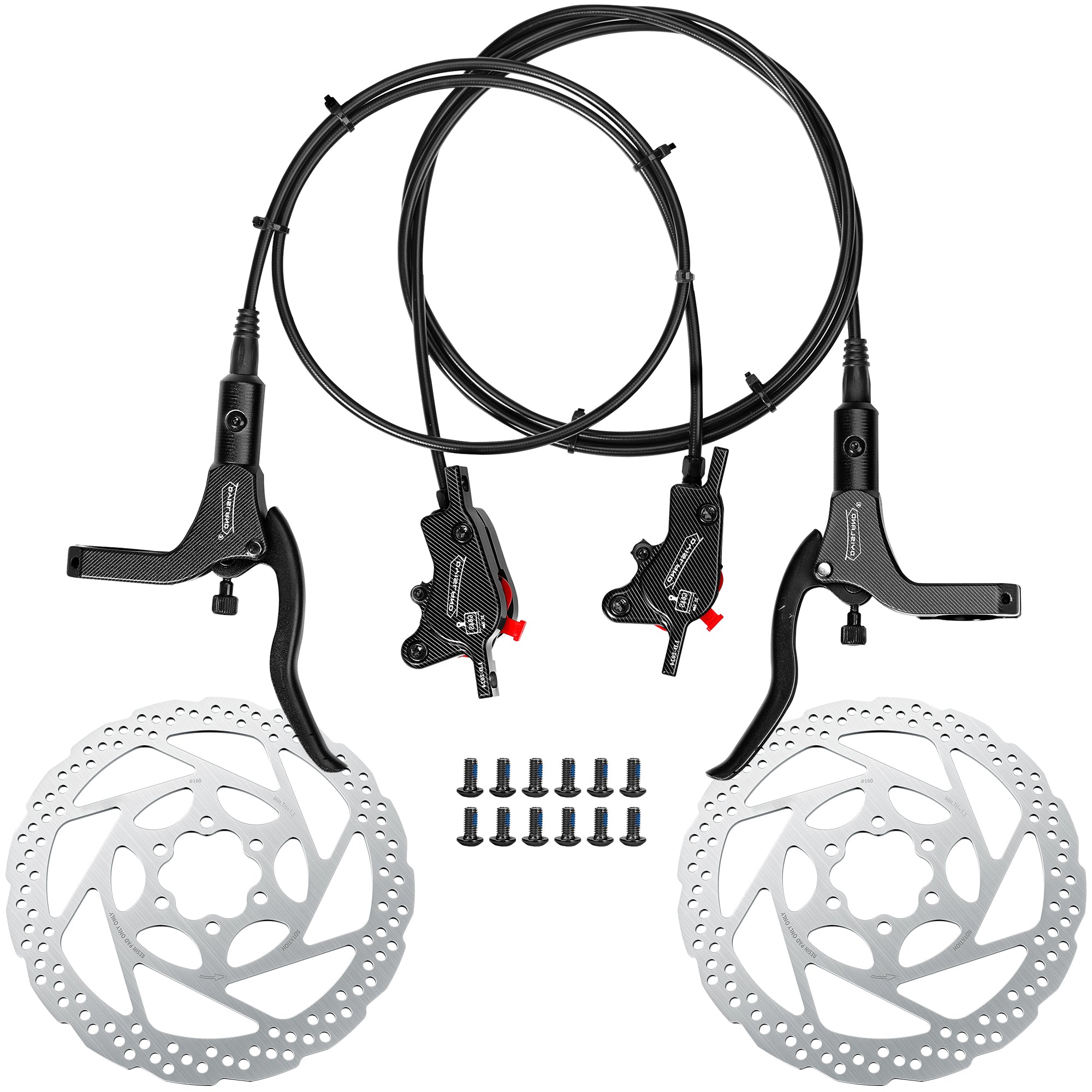 mountainbike set DYISLAND SD-200 2-Pistons Hydraulic Disc Brake Set For MTB/Mountain Bi – dyisland