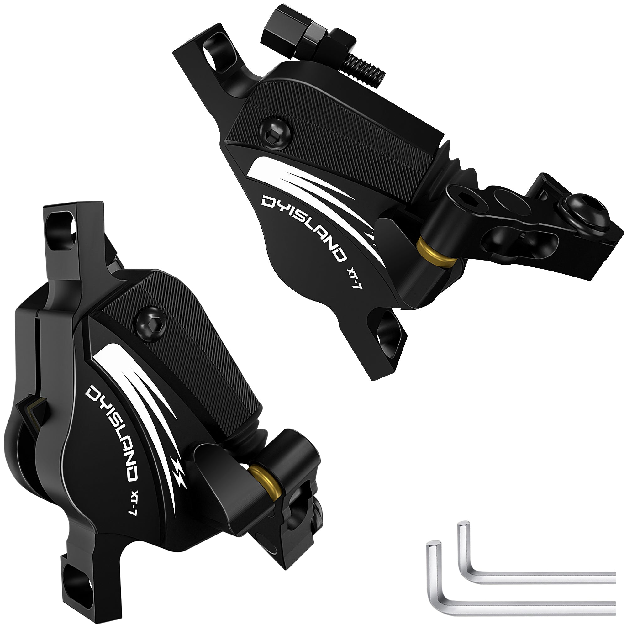 トゥデイ DYISLAND XT-7 Hydraulic Disc Brakes Calipers,Line Pulling/Cable