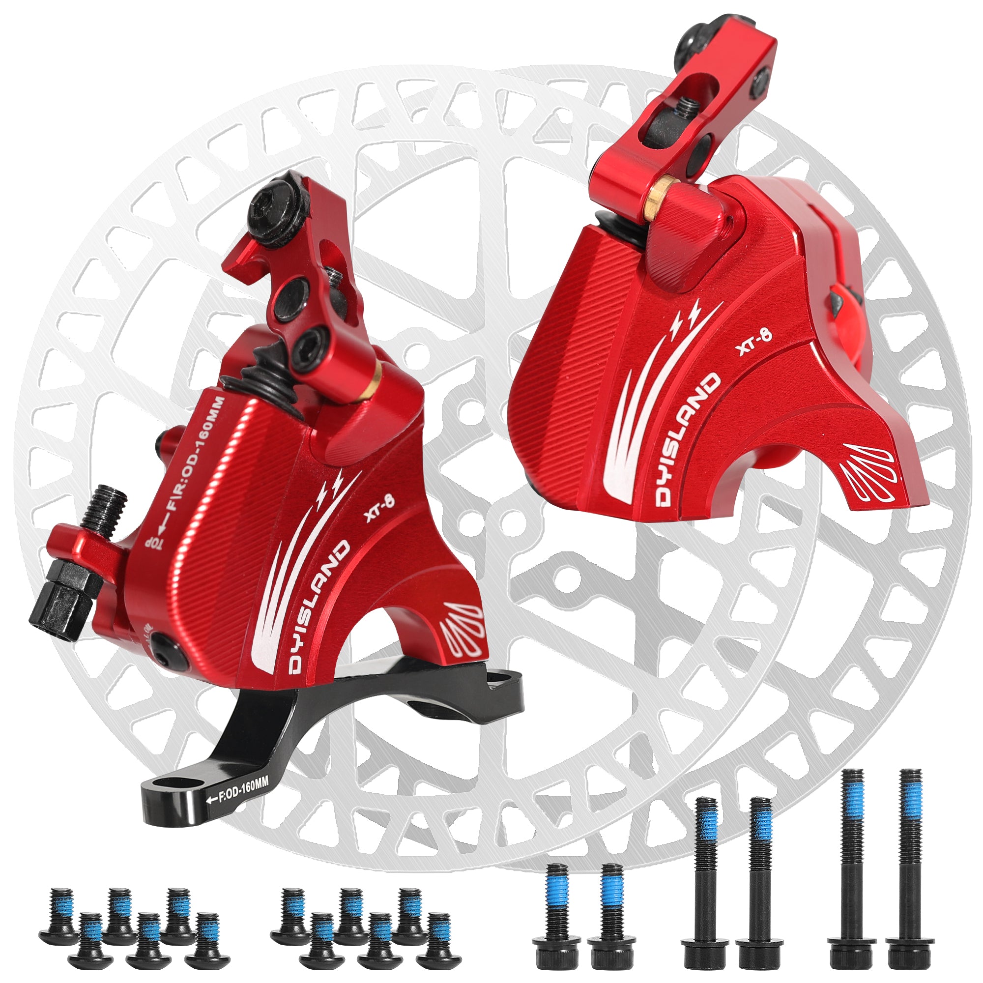 DYISLAND XT-8 Cable Actuated Road Bicycle Hydraulic Disc Brakes kit