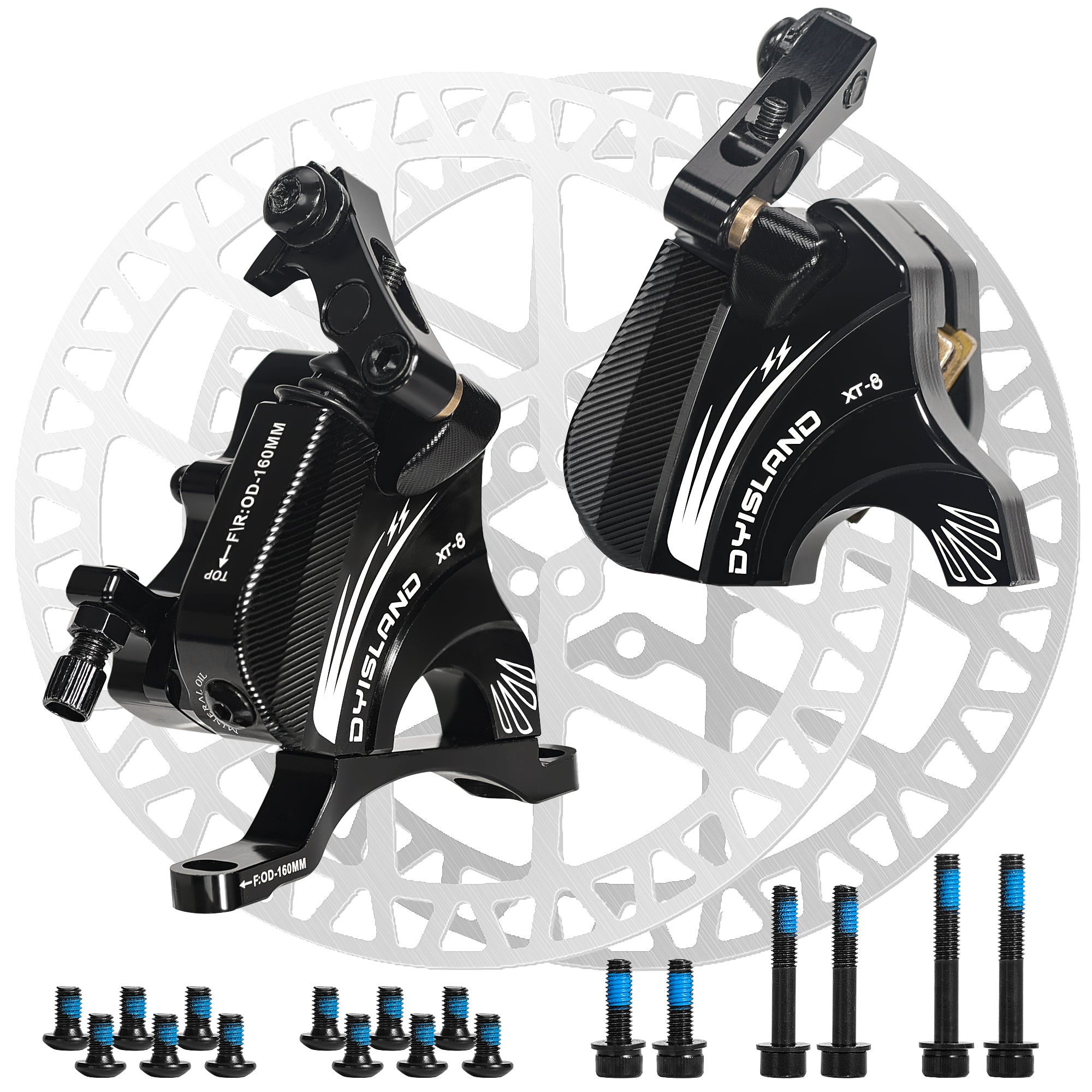 DYISLAND XT-8 Cable Actuated Road Bicycle Hydraulic Disc Brakes kit