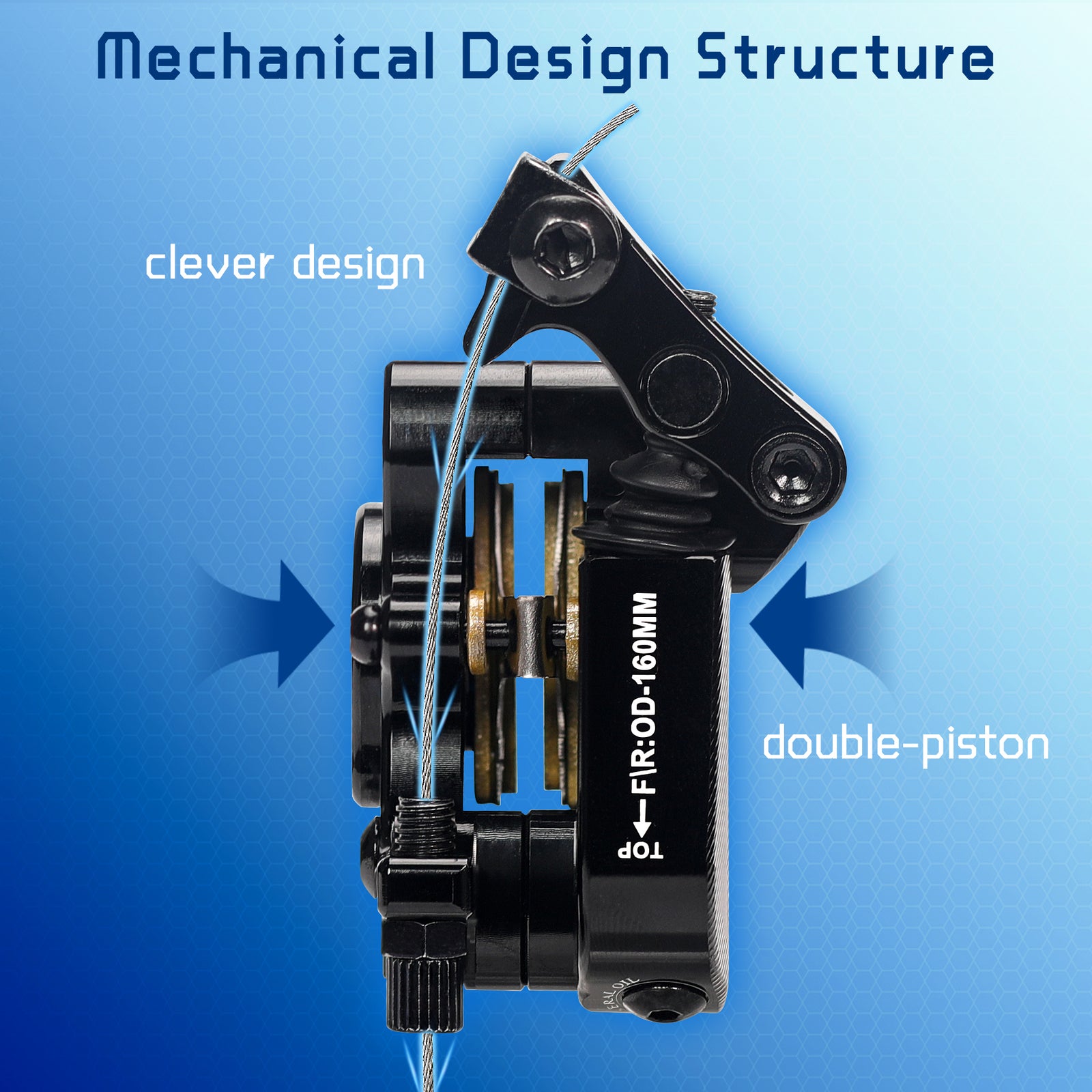 DYISLAND XT-8 Cable Actuated Road Bicycle Hydraulic Disc Brakes kit