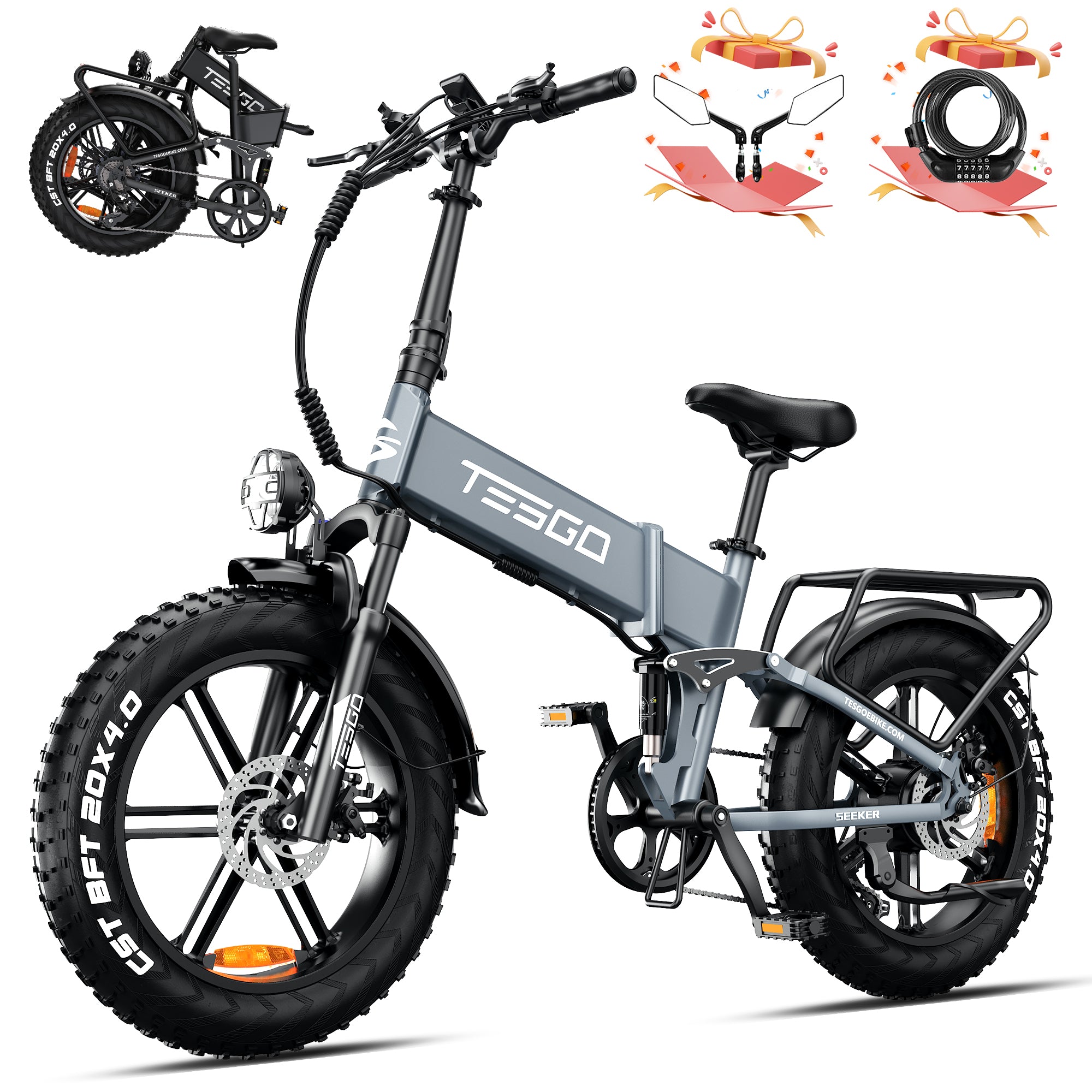 TESGO Seeker Hum Folding Electric Bike to US