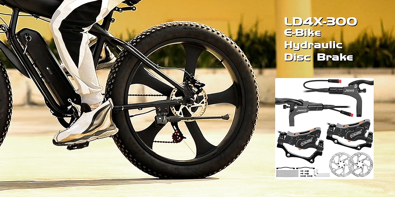 LD4X-300 Four-Piston Hydraulic Disc Brake for E-Bikes