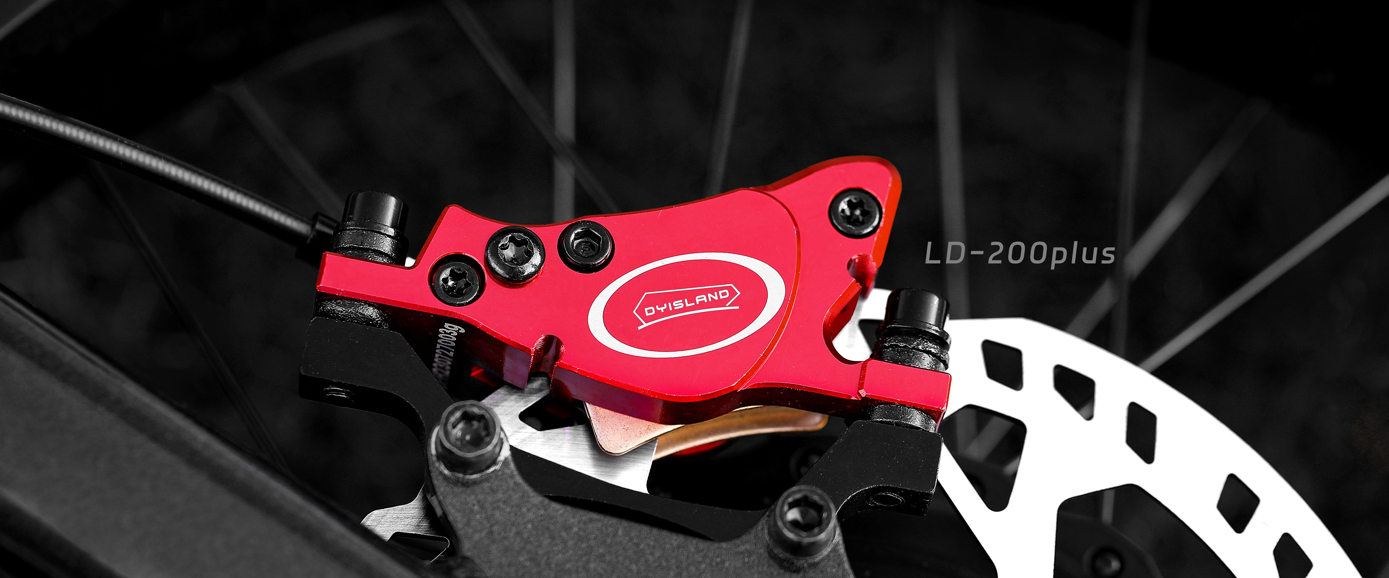 DYISLAND LD-200PLUS 2-Pistons Hydraulic Disc Brake Set for E-Bike