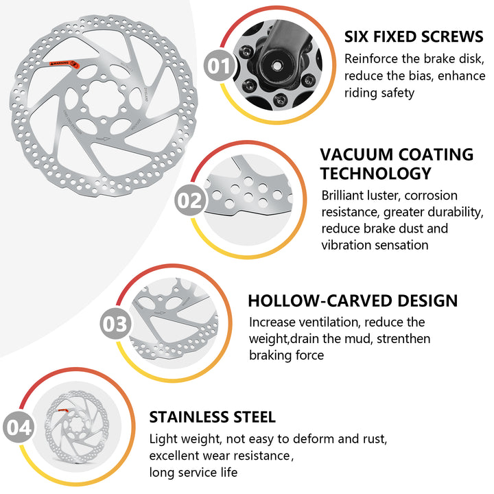 DYISLAND High Quality Orange Label 140mm 160mm 180mm-1.8MM Thickness Bike Disc Brake Rotor