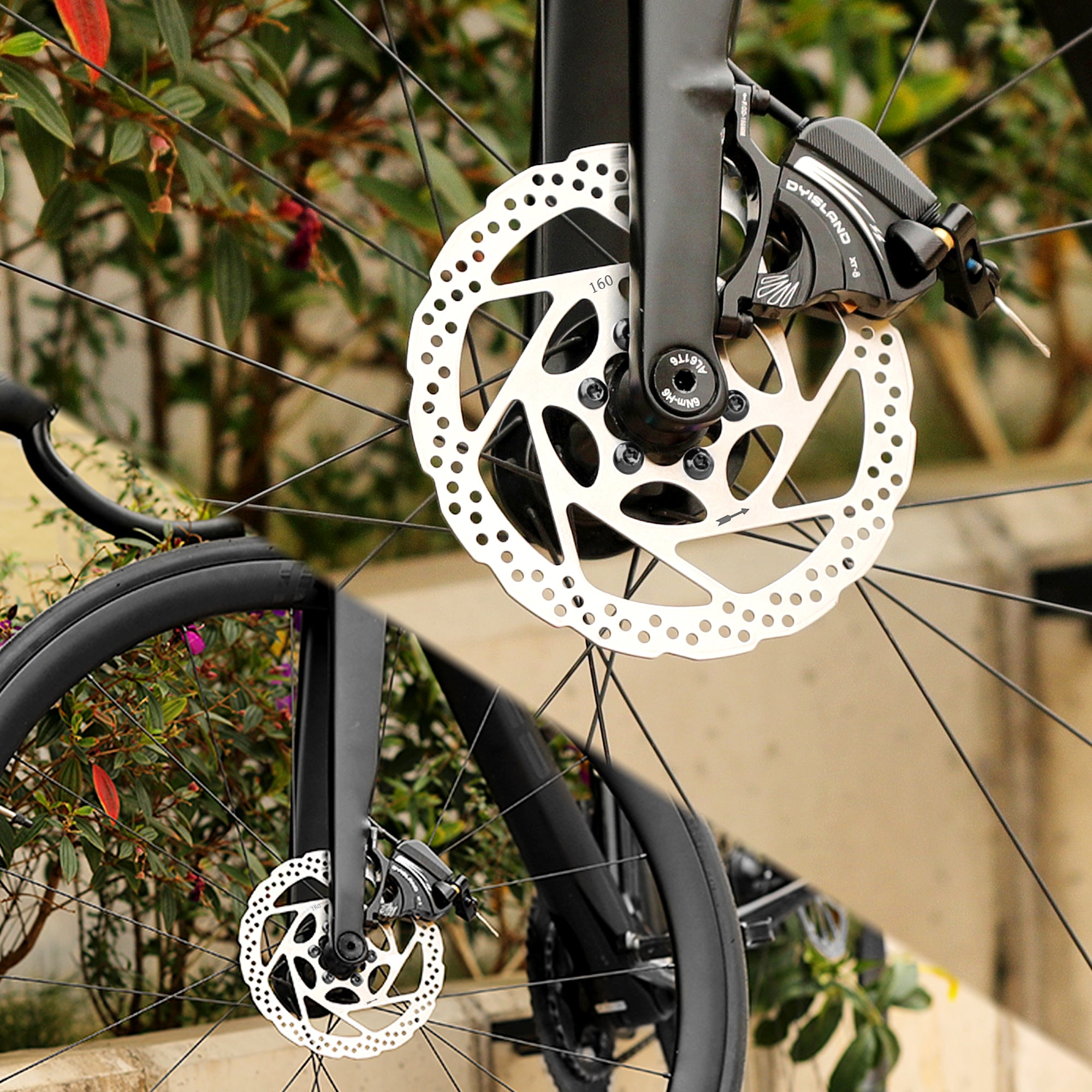 Disco de freno de disco de acero inoxidable para bicicleta de 1,8 de grosor.