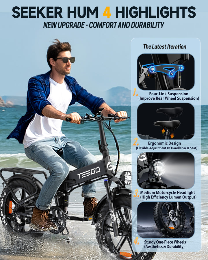 TESGO Seeker Hum Folding Electric Bike to US
