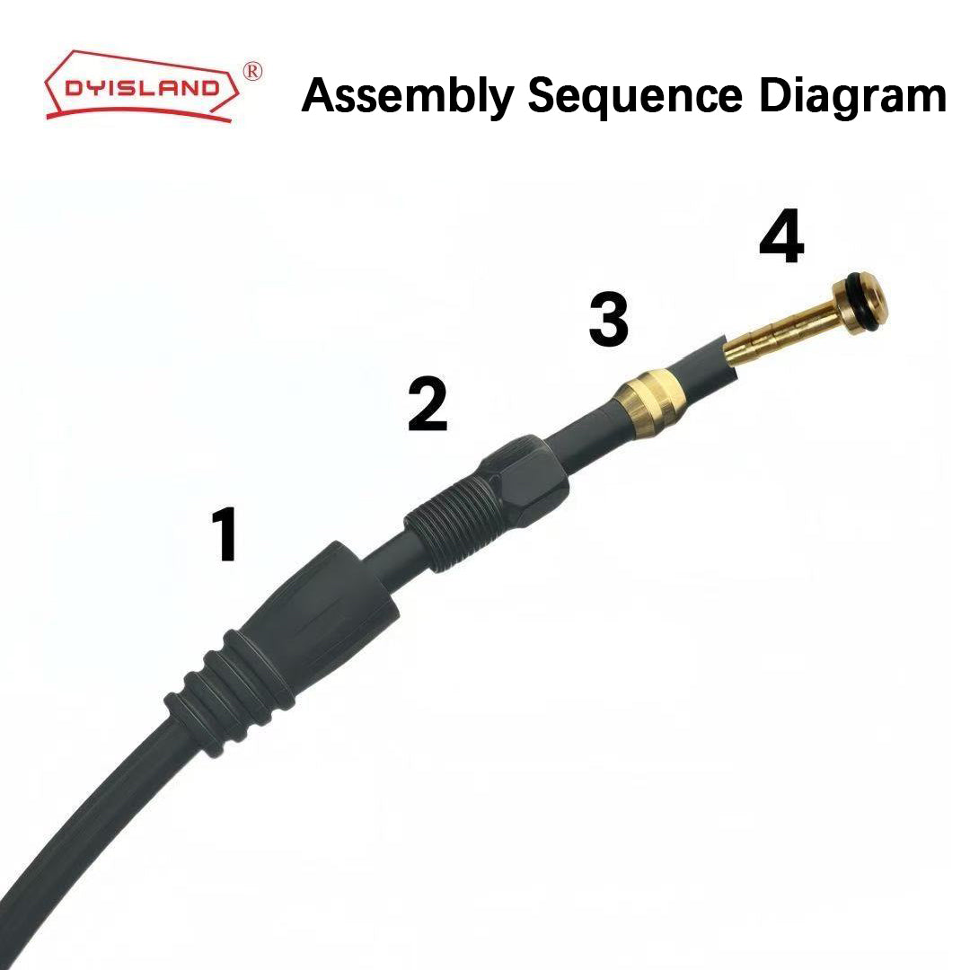 DYISLAND Hydraulic Brake Hose Connector Pin BH59/BH10 Oil Needle Olive Head Tightening Screw Protective Cover