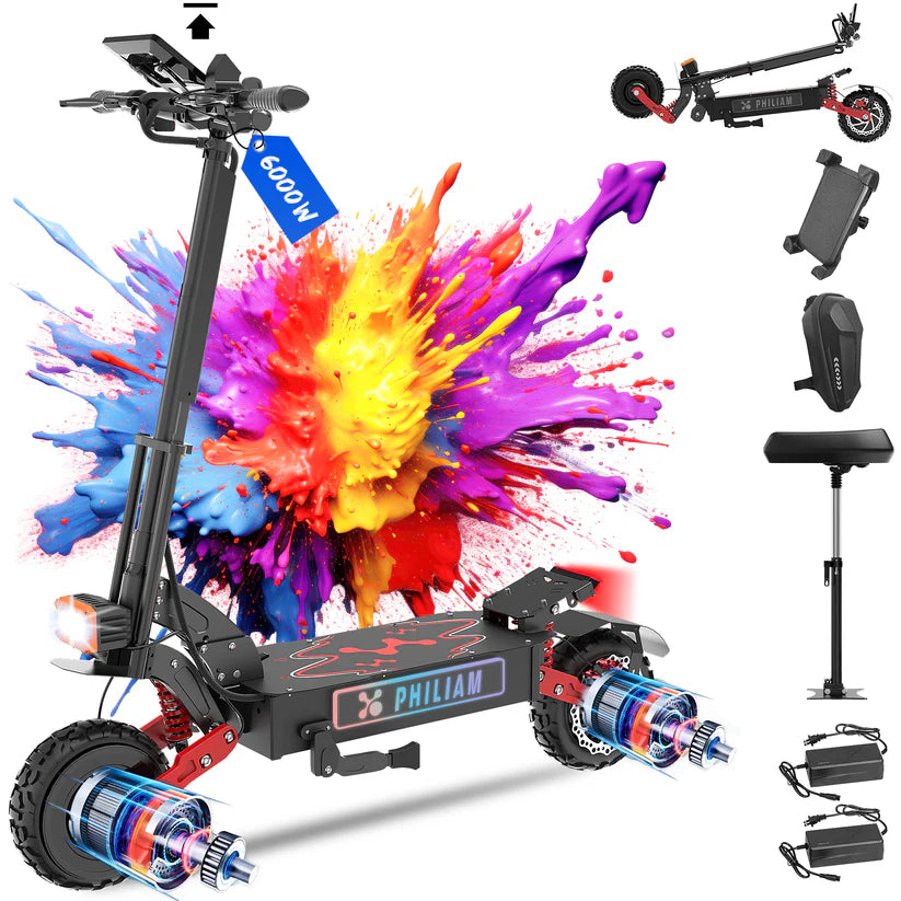 Philiam  ES8   60V 38Ah Electric Scooter to US