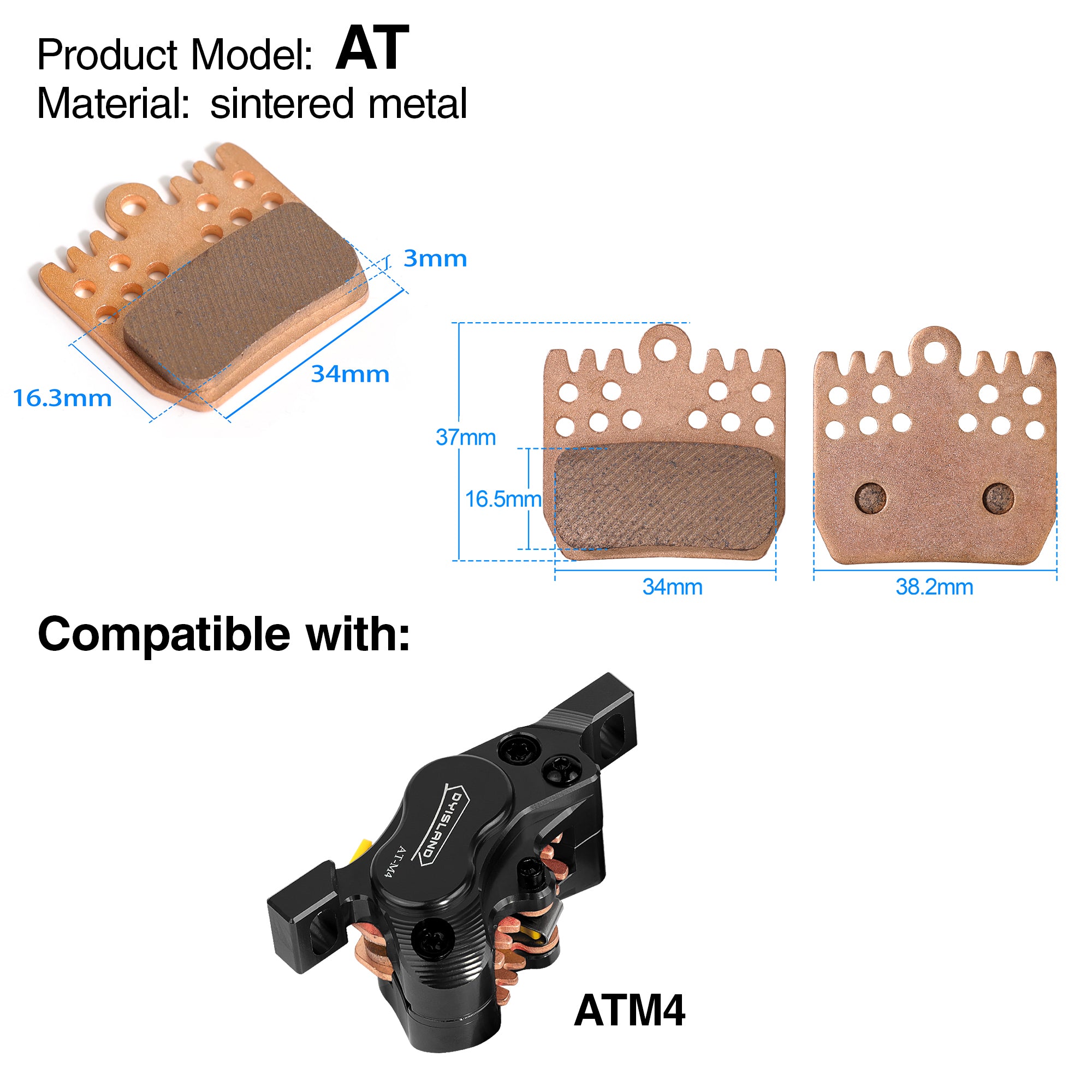 DYISLAND AT Bicycle Brake Pads