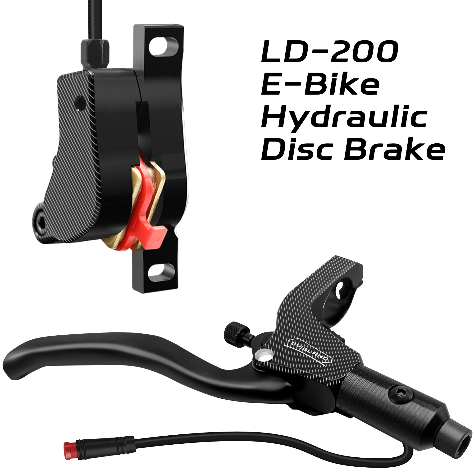 DYISLAND LD-200 2-Kolben Hydraulisches Scheibenbremsenset für E-Bike 