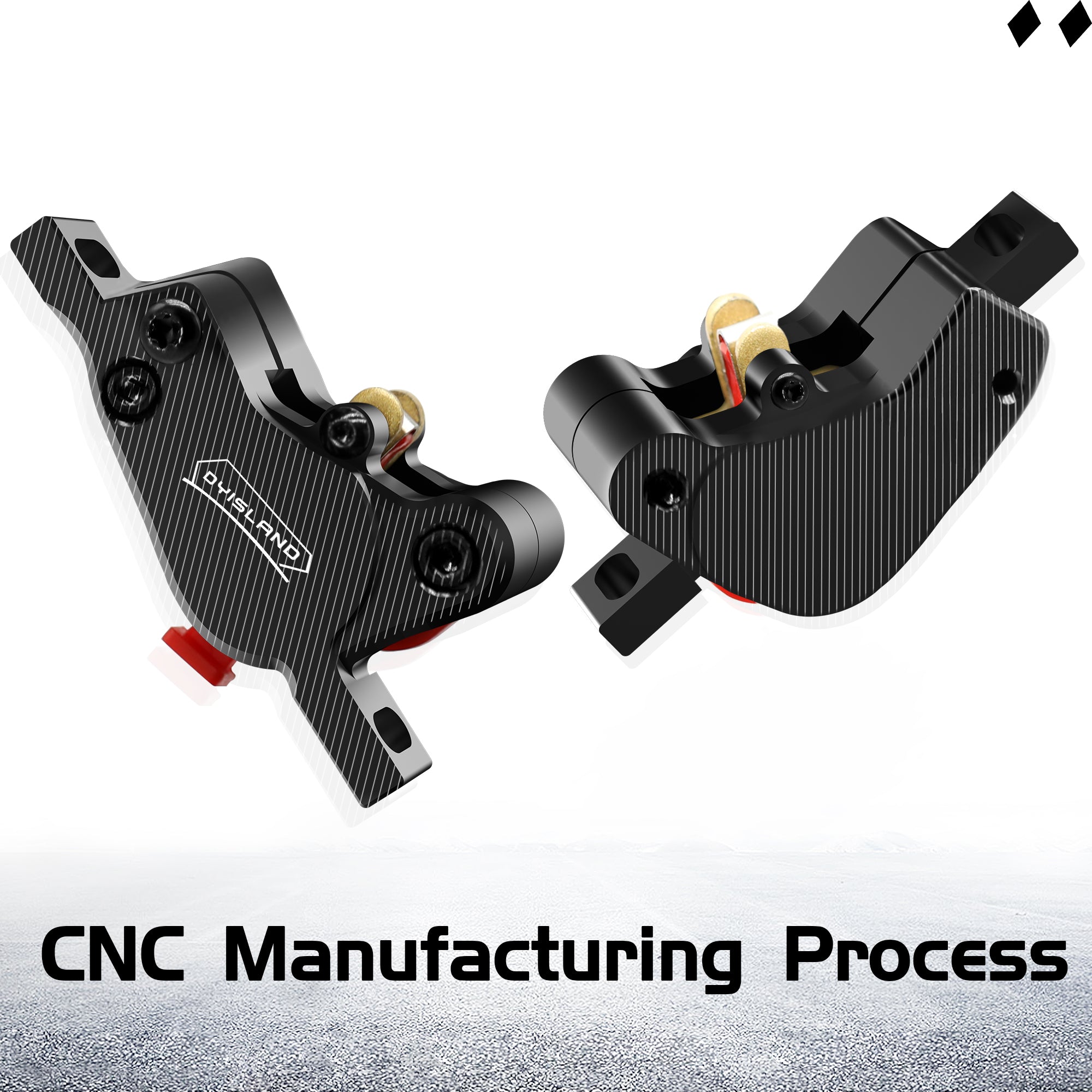 DYISLAND LD-200 2-Kolben Hydraulisches Scheibenbremsenset für E-Bike 