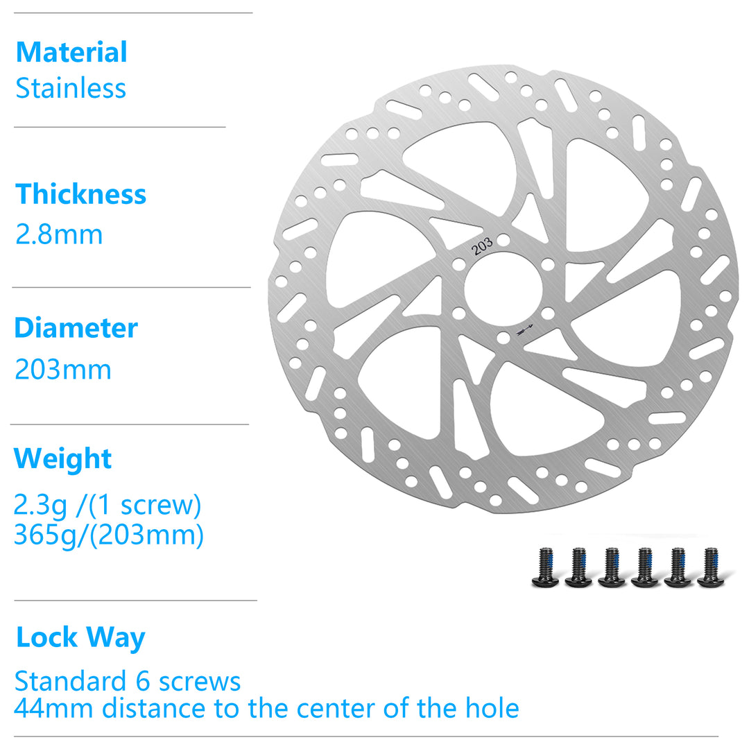 Bicycle Stainless Steel Disc Brake Disc 2.8 Thickness