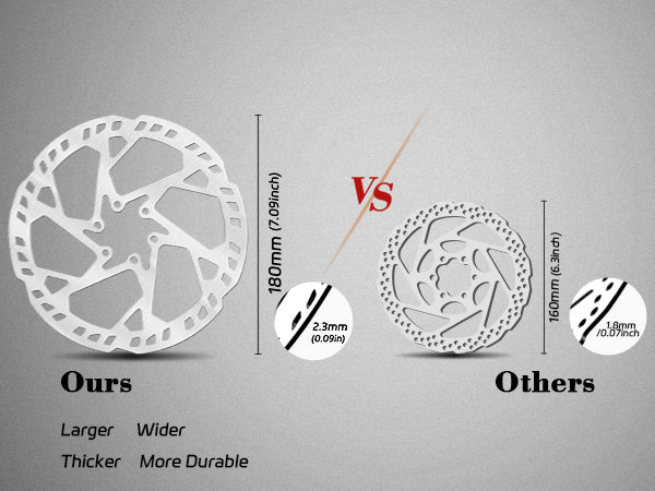DYISLAND LD4X-300 4-Pistons Hydraulic Disc Brake Set for E-Bike