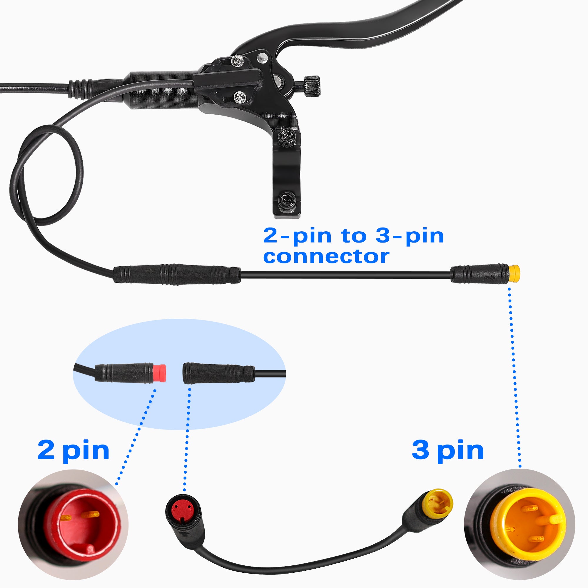 DYISLAND 2-Pin/3-Pin Waterproof Sensor Cable