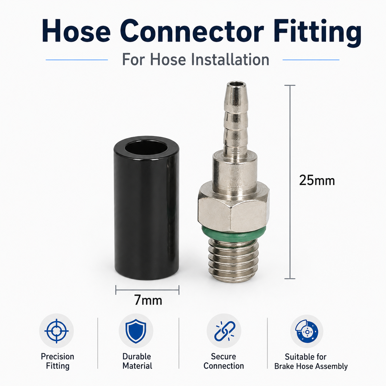 DYISLAND Hydraulic Brake Hose Connector Pin BH59/BH10 Oil Needle Olive Head Tightening Screw Protective Cover
