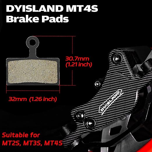 Pastillas de freno de bicicleta DYISLAND MT4S