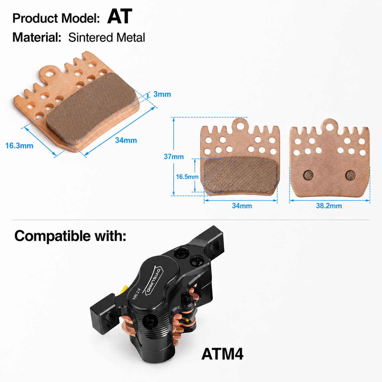 DYISLAND AT Bicycle Brake Pads