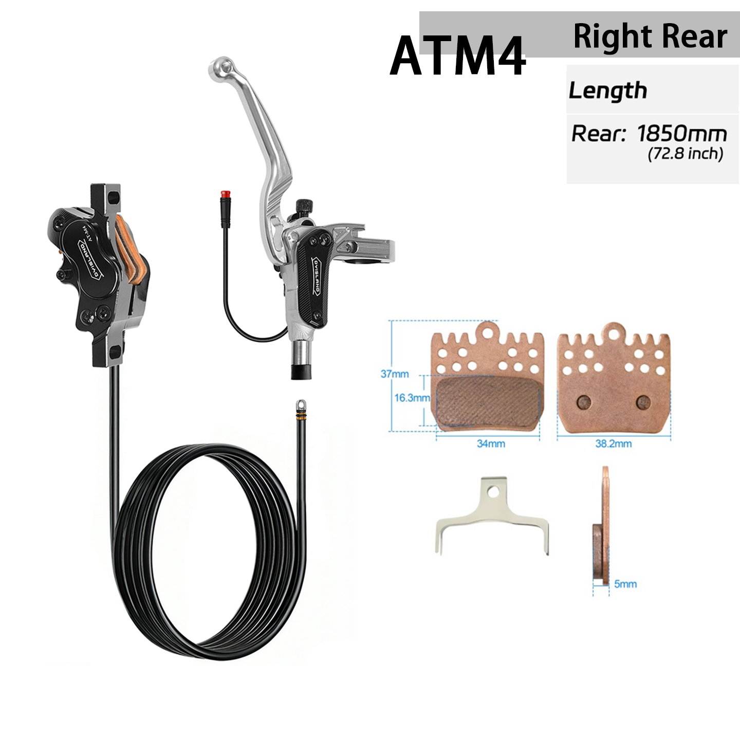 DYISLAND  ATM4  Four-Piston Electric Bicycle Brake Kit  - 【 2026 NEW 】