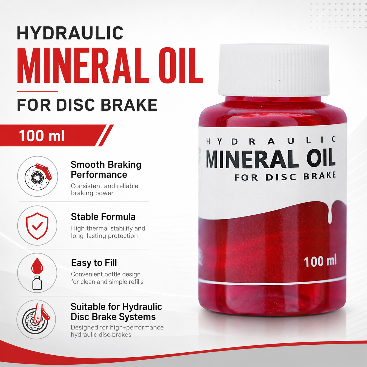 Líquido de frenos mineral DYISLAND MO-1 (100 ml)
