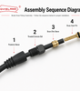 DYISLAND Hydraulic Brake Hose Connector Pin BH59/BH10 Oil Needle Olive Head Tightening Screw Protective Cover