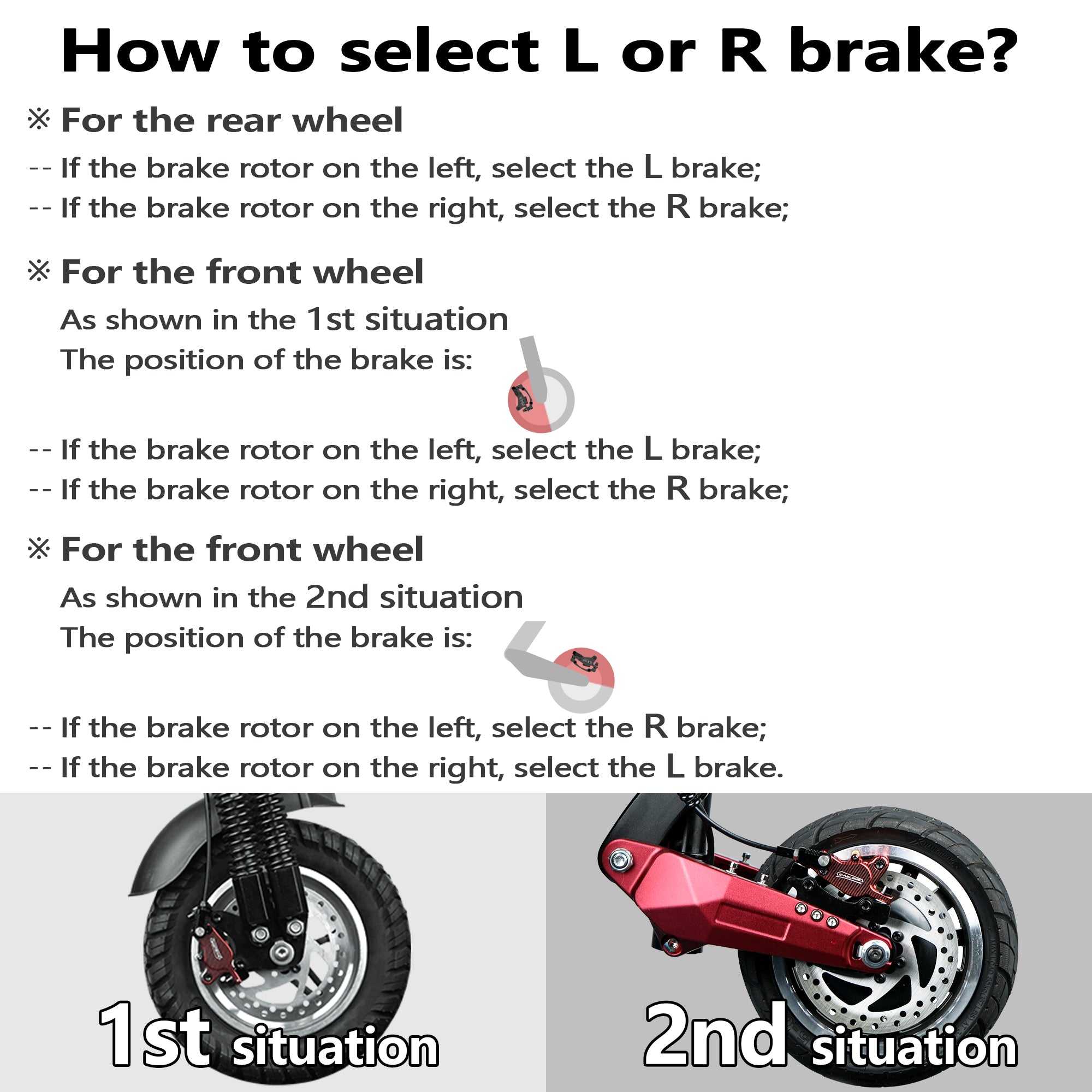 DYISLAND LD-210 2-Pistons Hydraulic Disc Brake Set  For E- Scooter