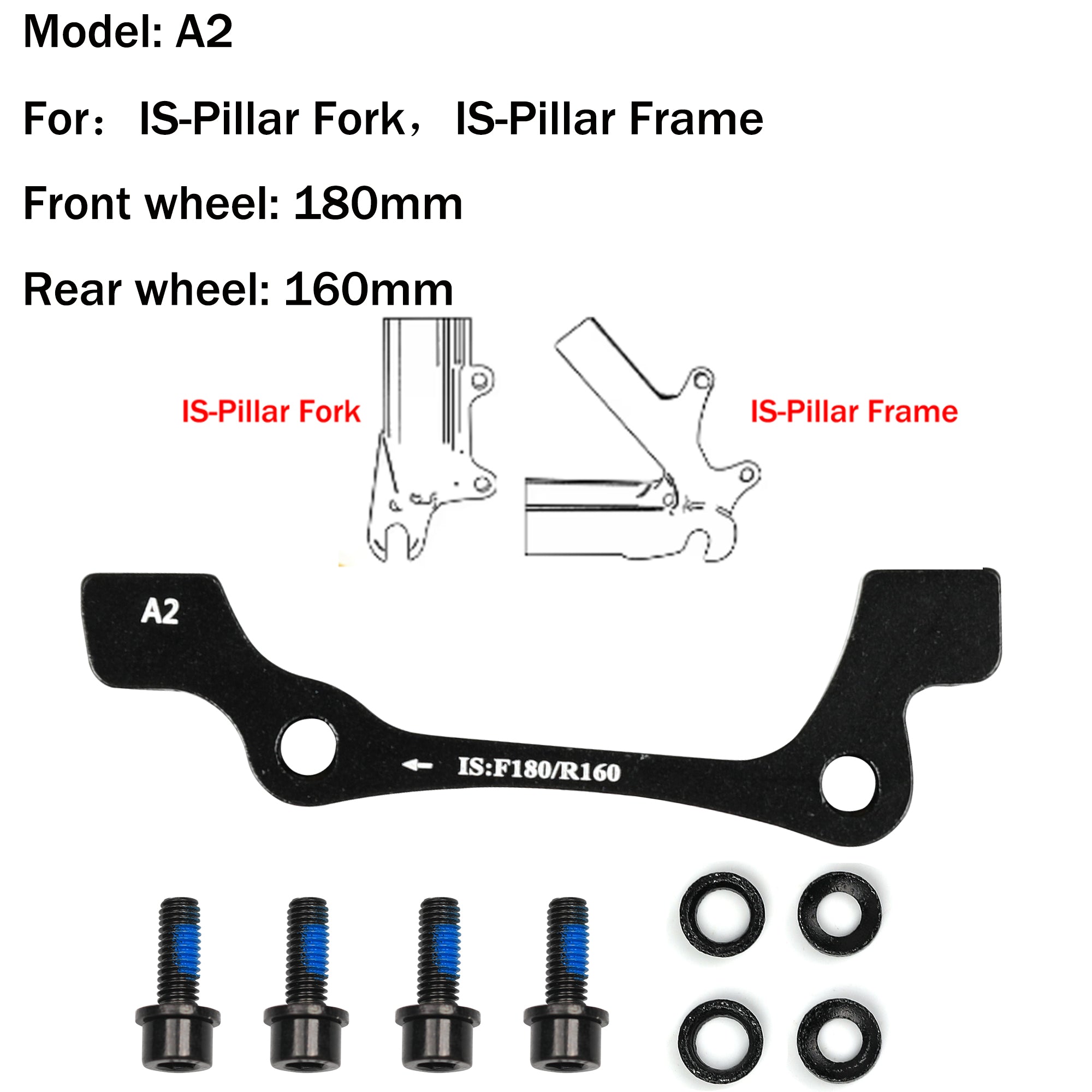 DYISLAND 74mm Standard Brake Bracket