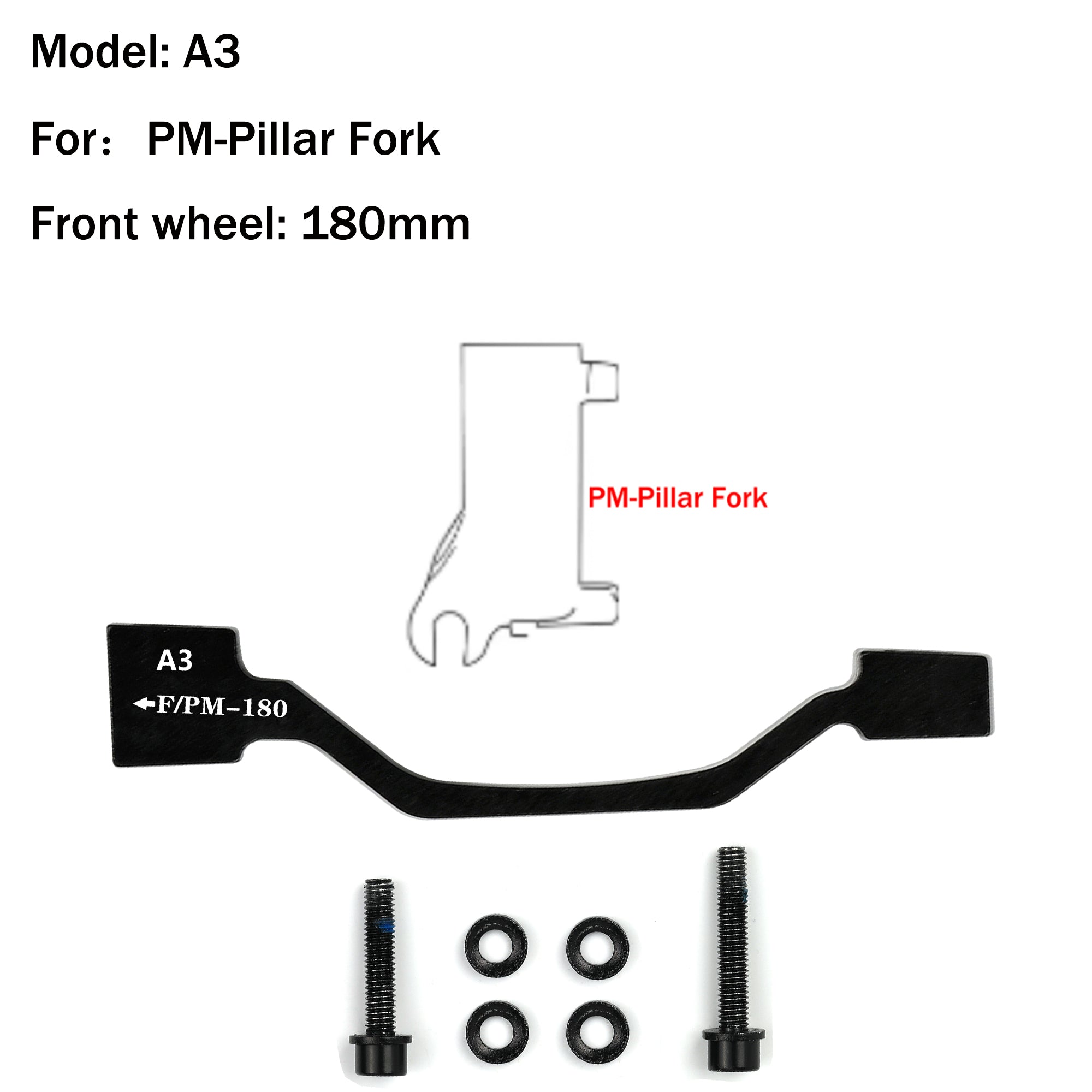 DYISLAND 74mm Standard Brake Bracket