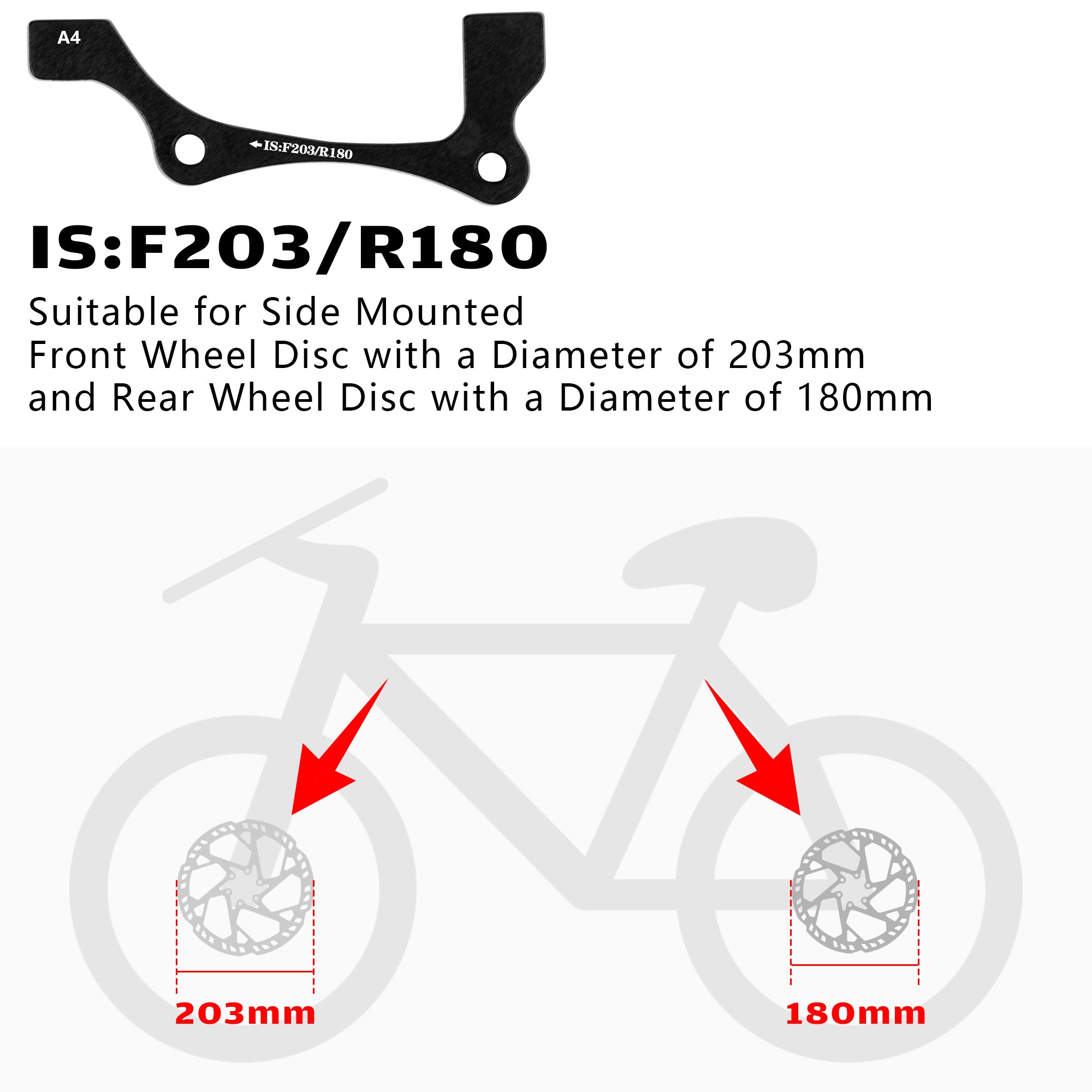 DYISLAND 74mm Standard Brake Bracket