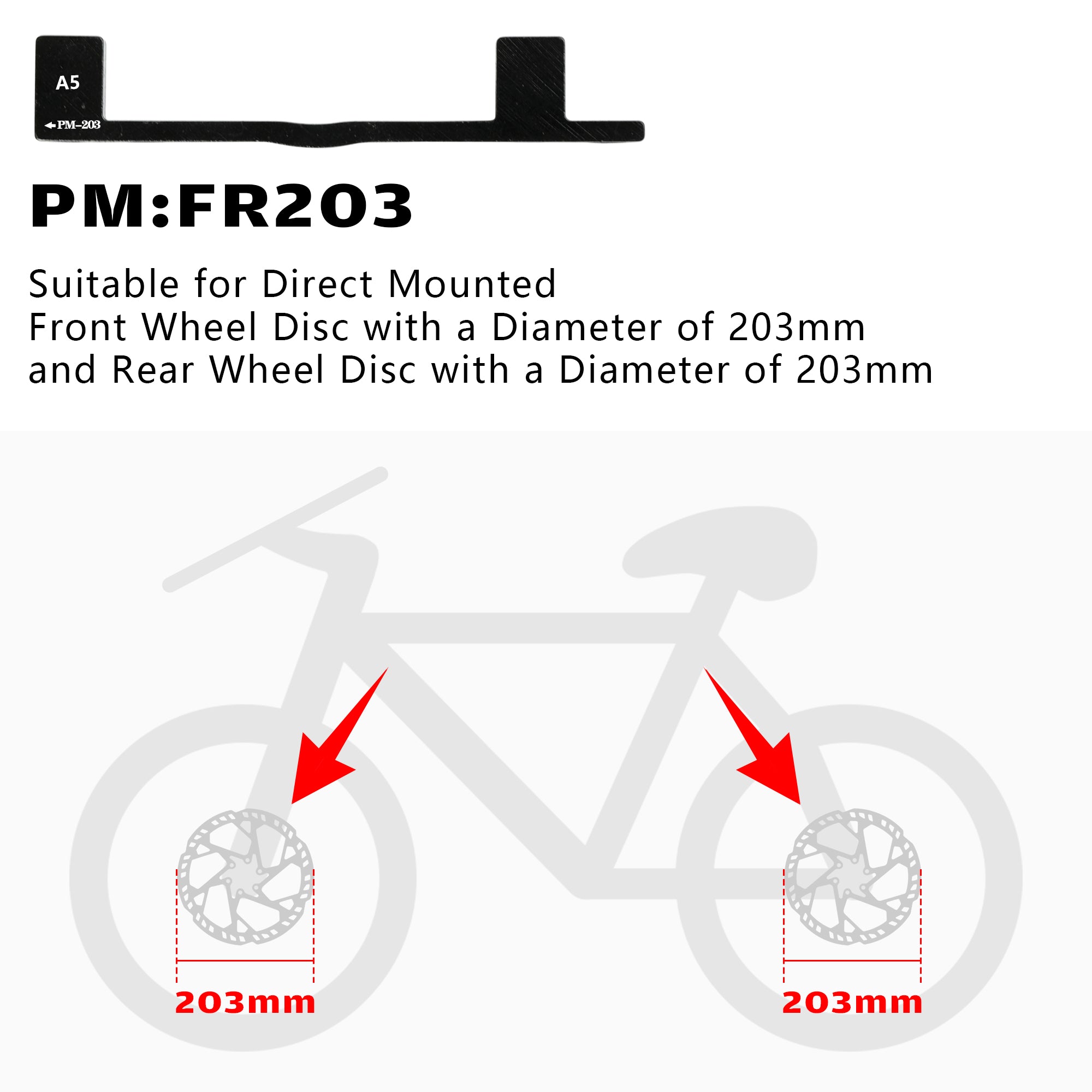 DYISLAND 74mm Standard Brake Bracket