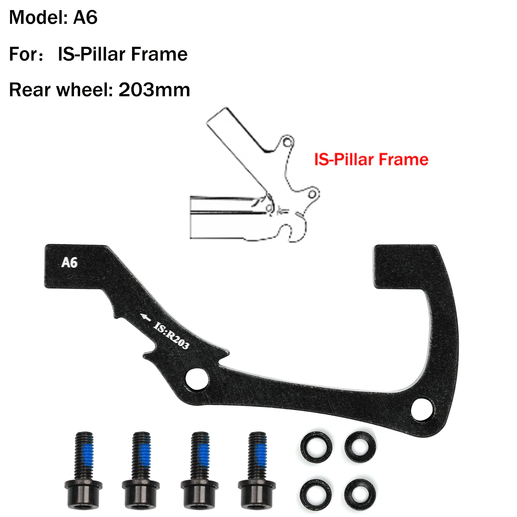 DYISLAND 74mm Standard Brake Bracket