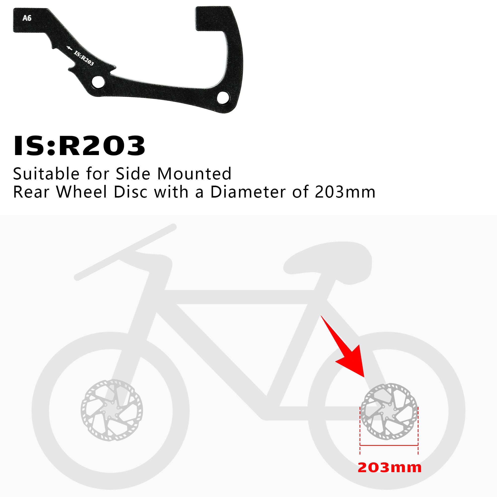 DYISLAND 74mm Standard Brake Bracket
