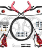 DYISLAND LD4X-300 4-Pistons Hydraulic Disc Brake Set  for E-Bike